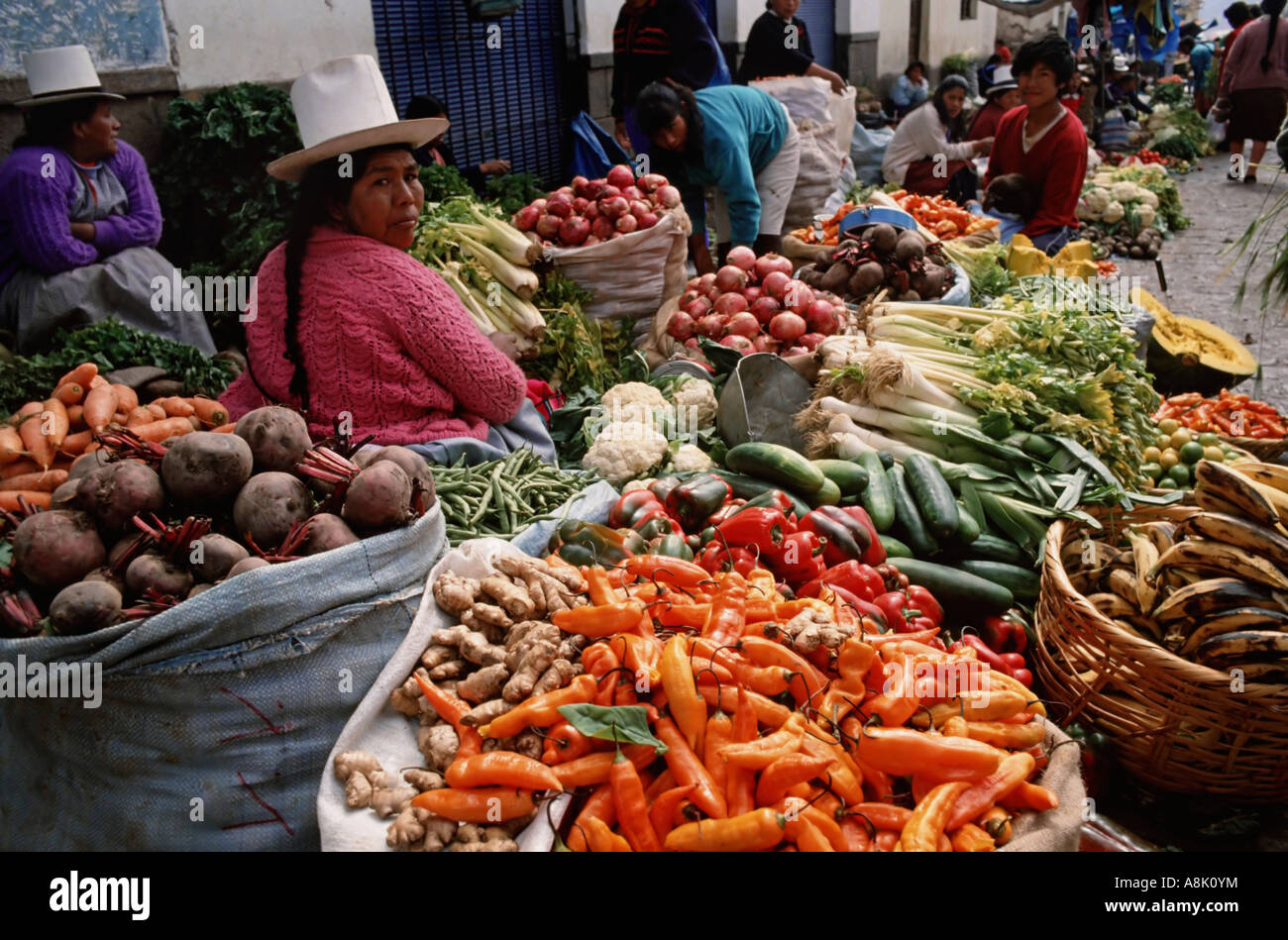 Südamerika-Bolivien La Paz Markt Stockfoto
