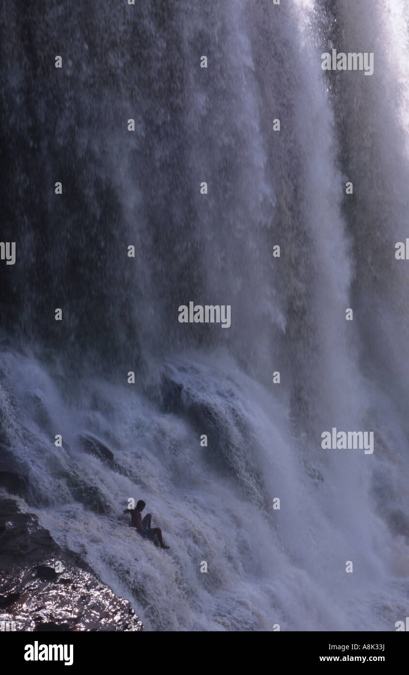 Südamerika Venezuela Canaima National Park El Sapo Wasserfall Stockfoto