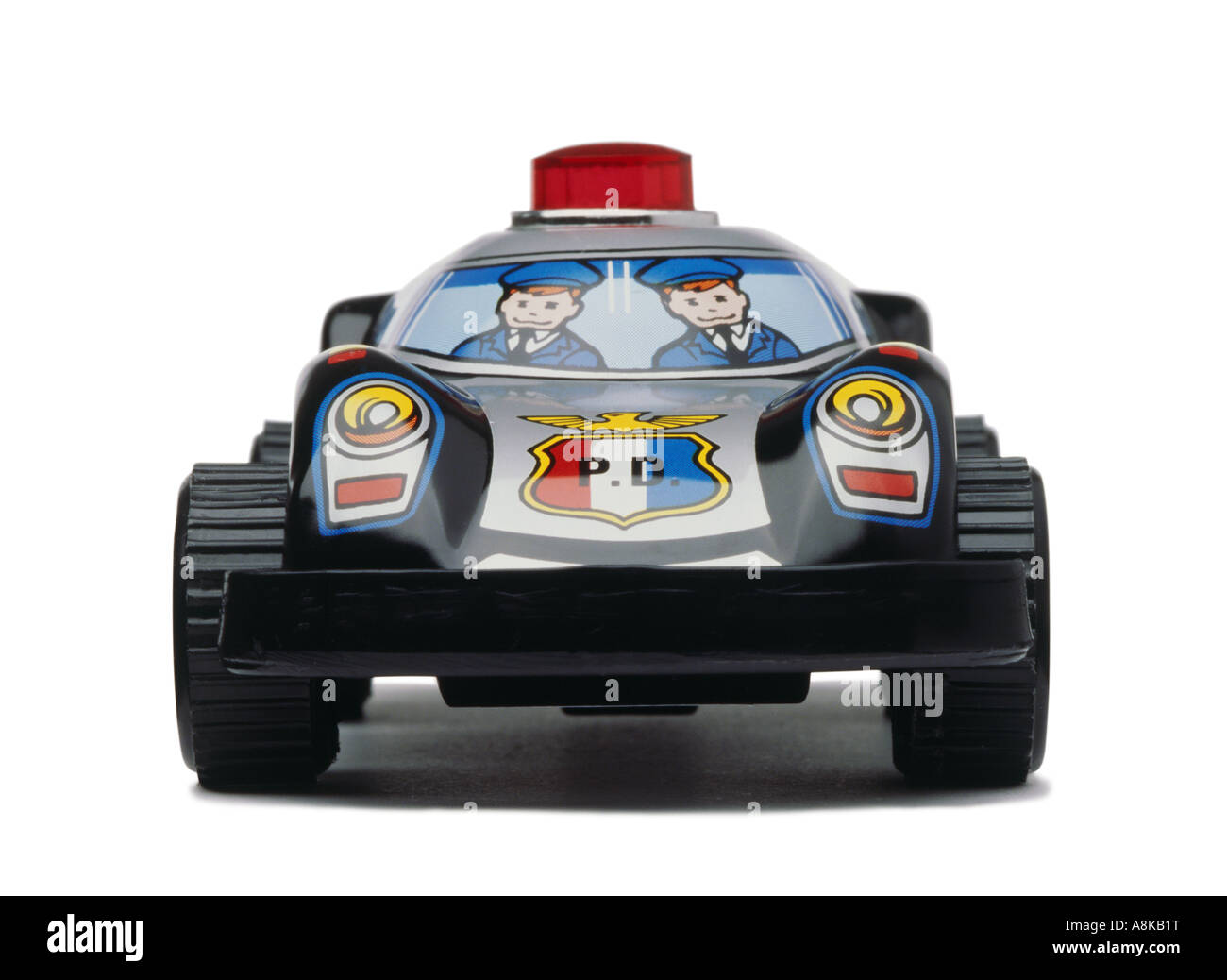 Ein Spielzeugauto Polizei Stockfoto