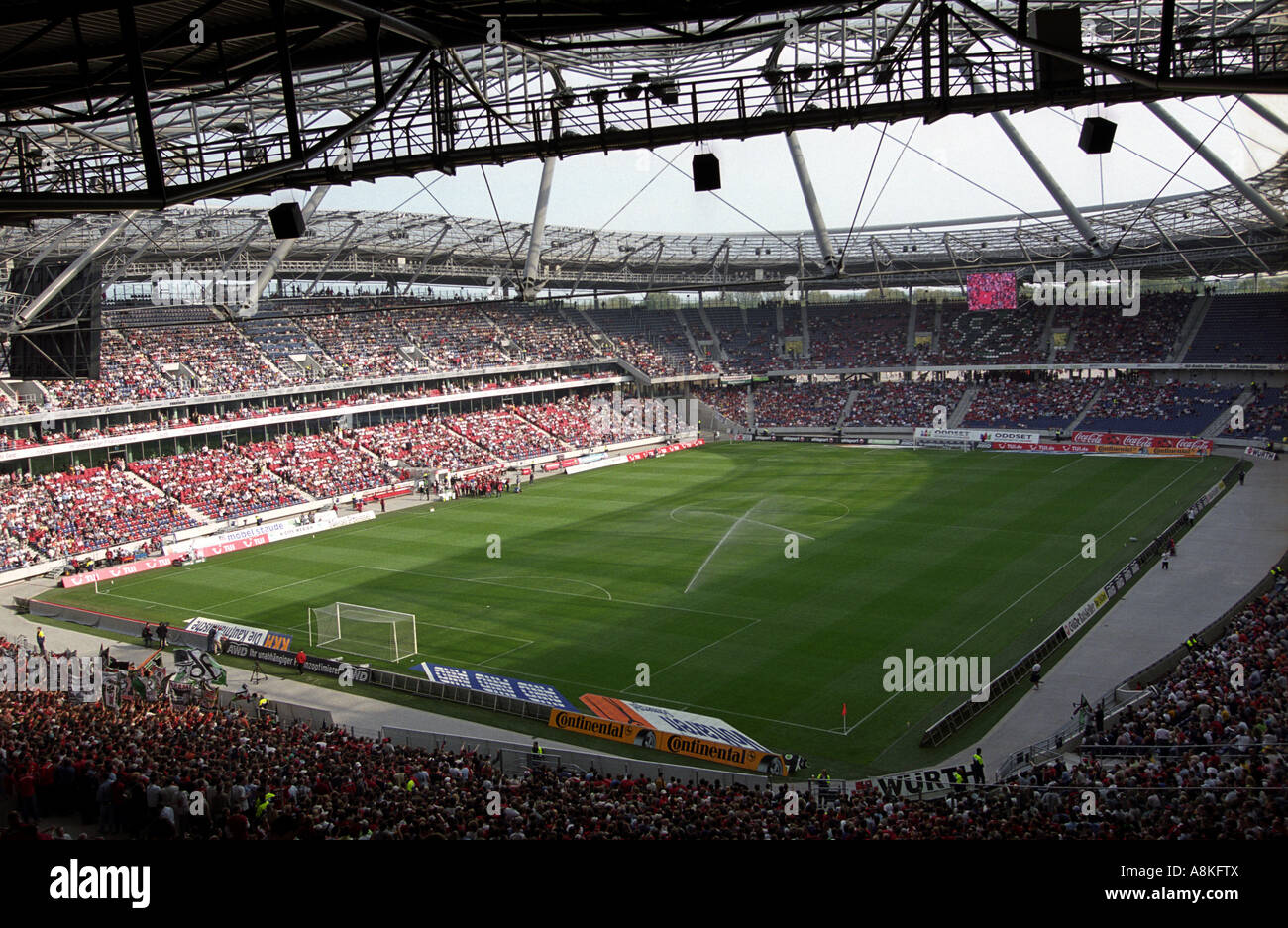 Der AWD-Arena, Heimat von Hannover 96-Fußball-Club, Niedersachsen, Deutschland. Stockfoto