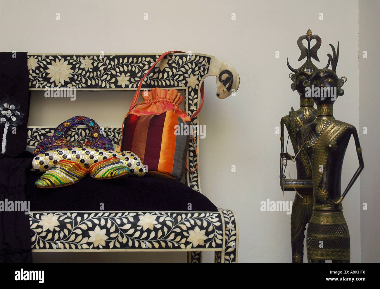 Ethnische Möbel Stockfoto
