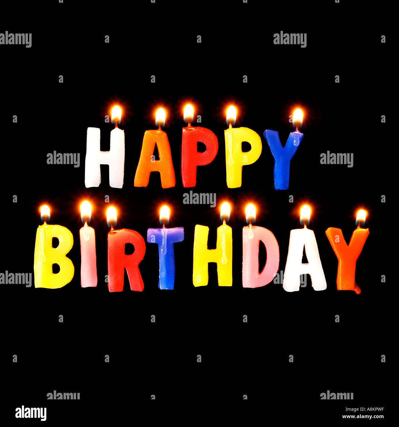Happy Birthday Kerzen. Bild von Patrick Steel patricksteel Stockfoto