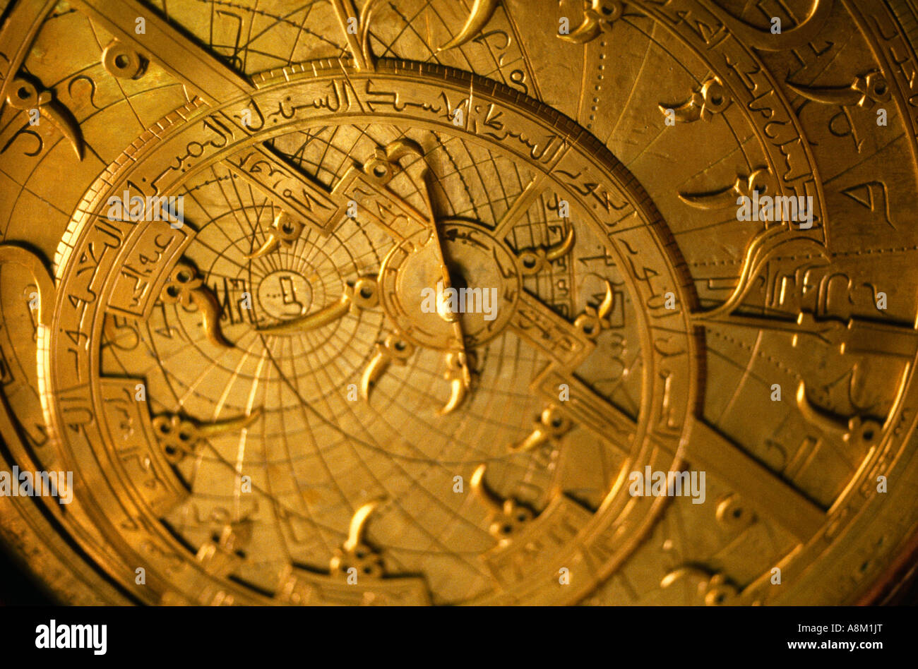 Astrolabium islamischen Navigation Hilfe Detail Stockfoto