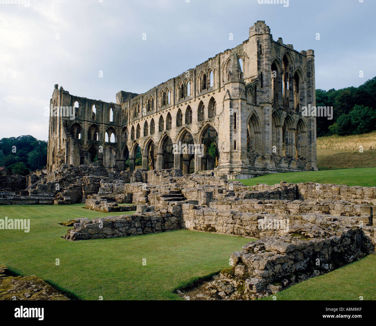 Rievaulx Abtei, North Yorkshire, England Stockfoto