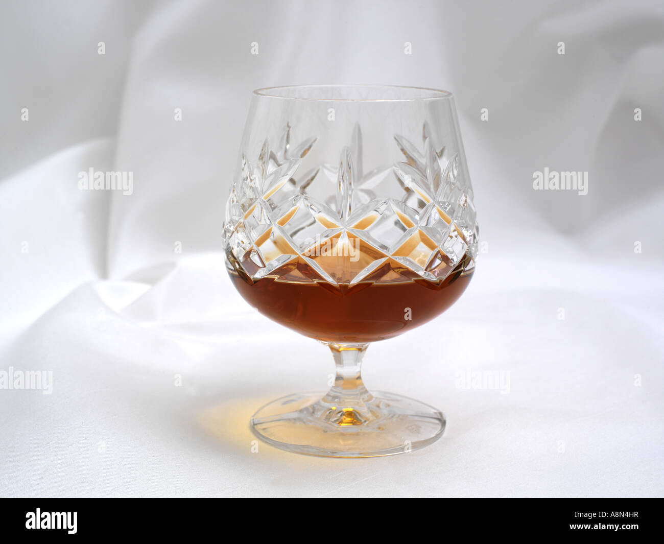 Glas Brandy Stockfoto