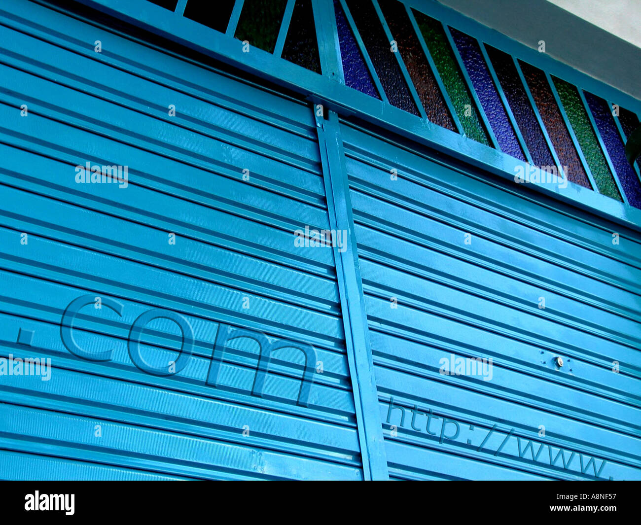 Tür-Dot-com Stockfoto