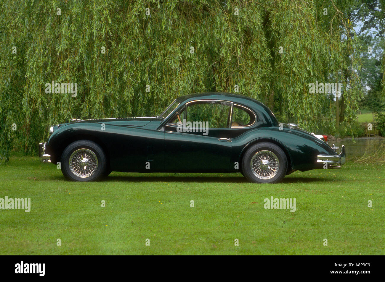 Jaguar XK140 Fixed Head Coupé 1956 Oldtimer Stockfoto