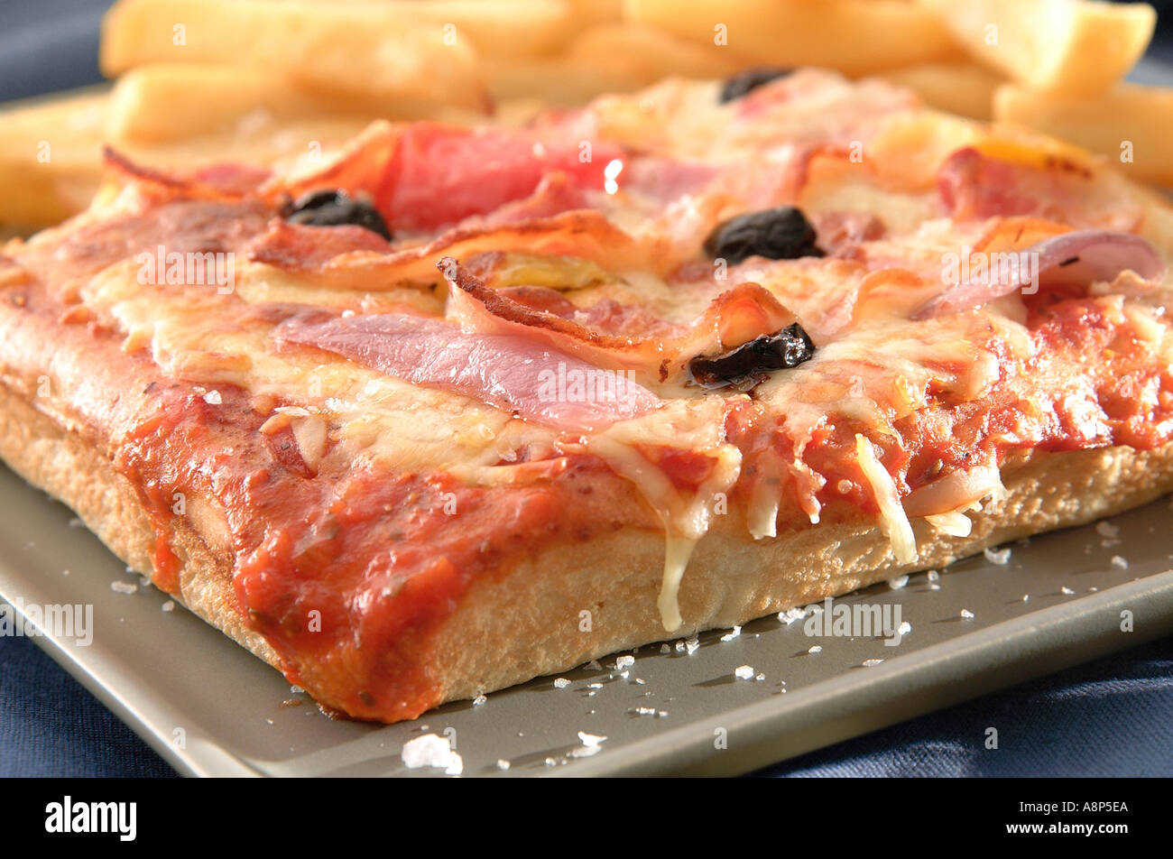 Chunky Pizza slice Stockfoto