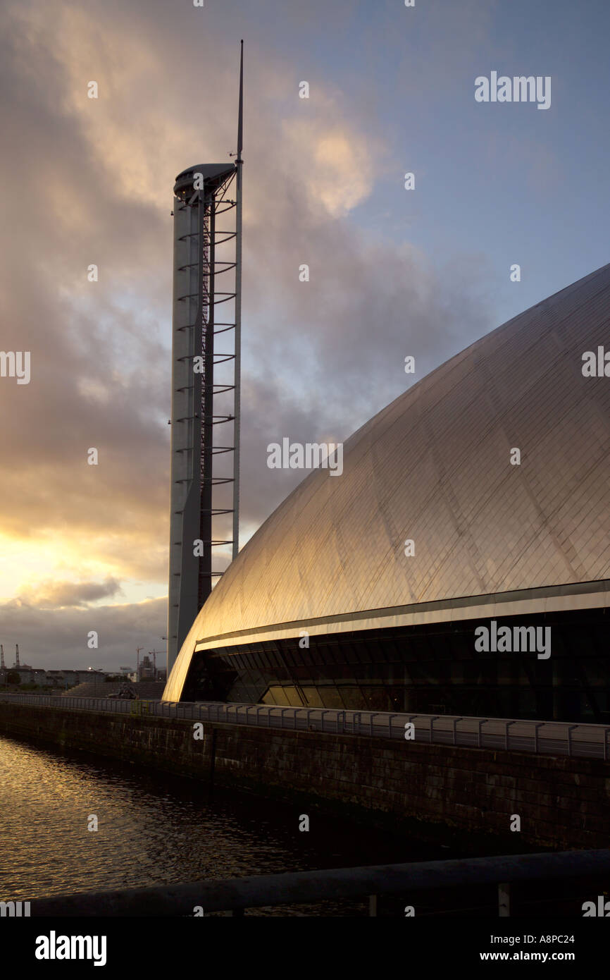 Flügel-Turm in Glasgow Science Centre Glasgow Schottland UK Stockfoto