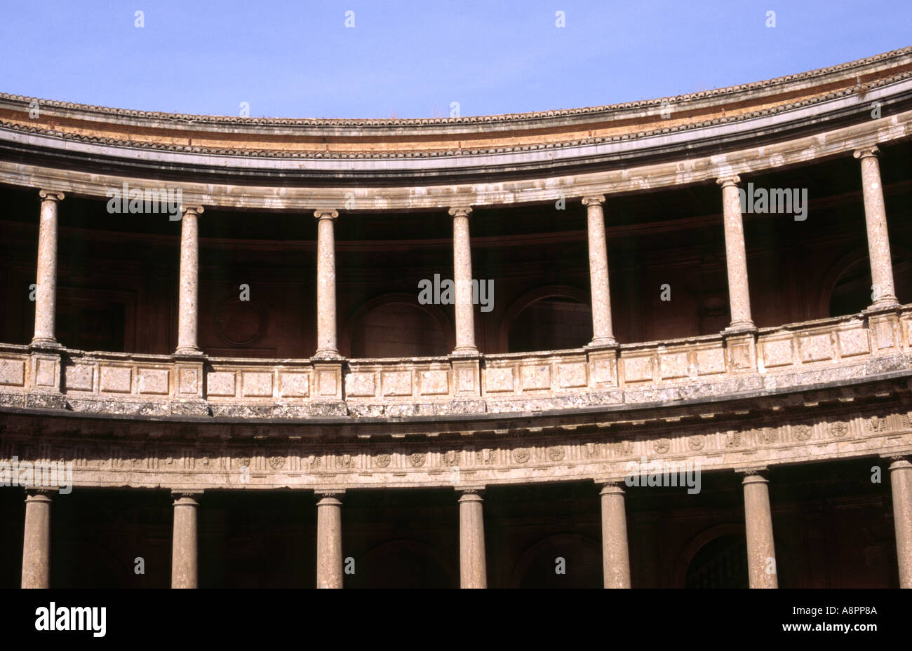 Palacio de Carlos V - der Alhambra, Granada, Andalusien, Spanien Stockfoto
