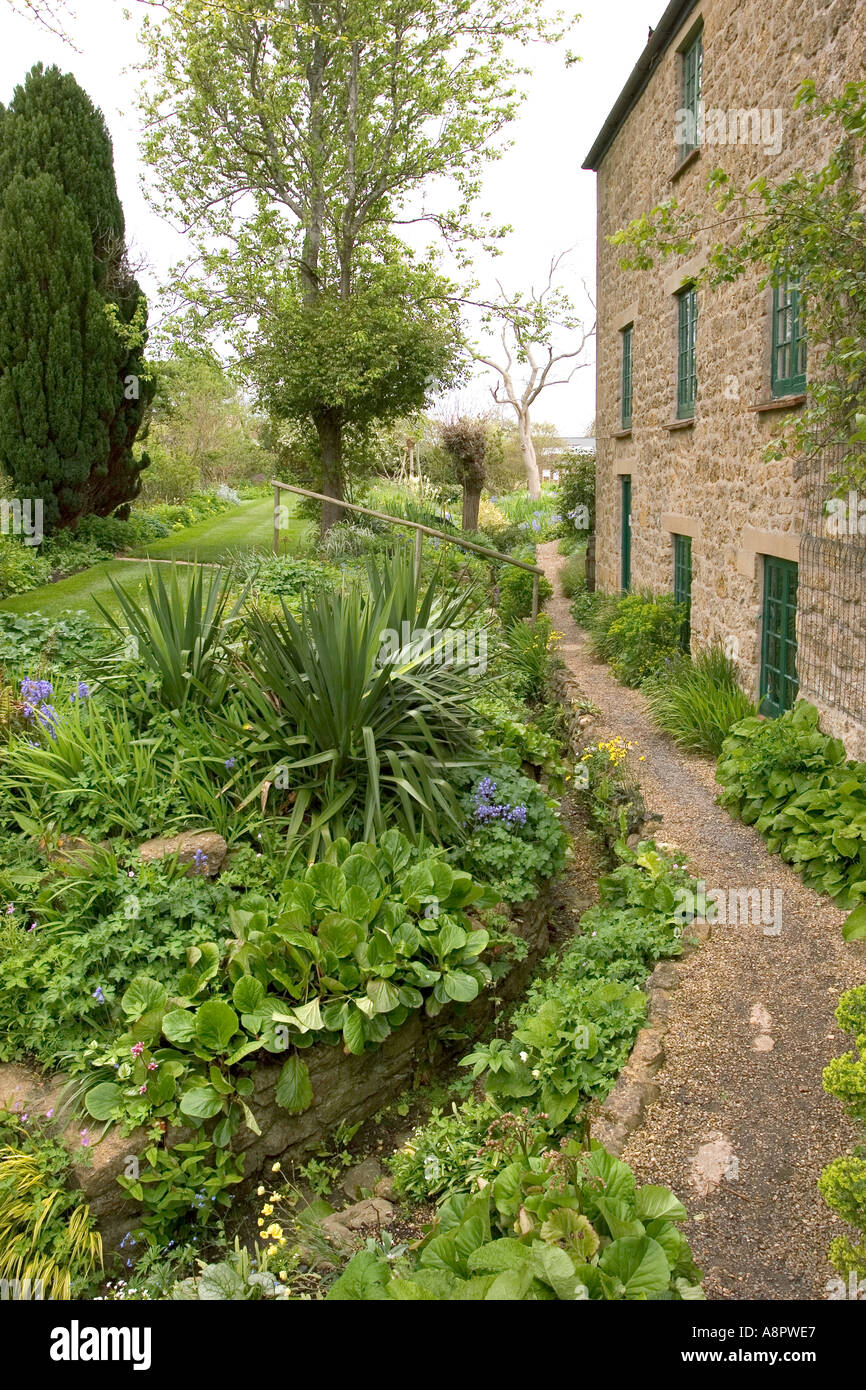 England Somerset East Lambrook Manor Dorothy Fish-Cottage-Garten Stockfoto