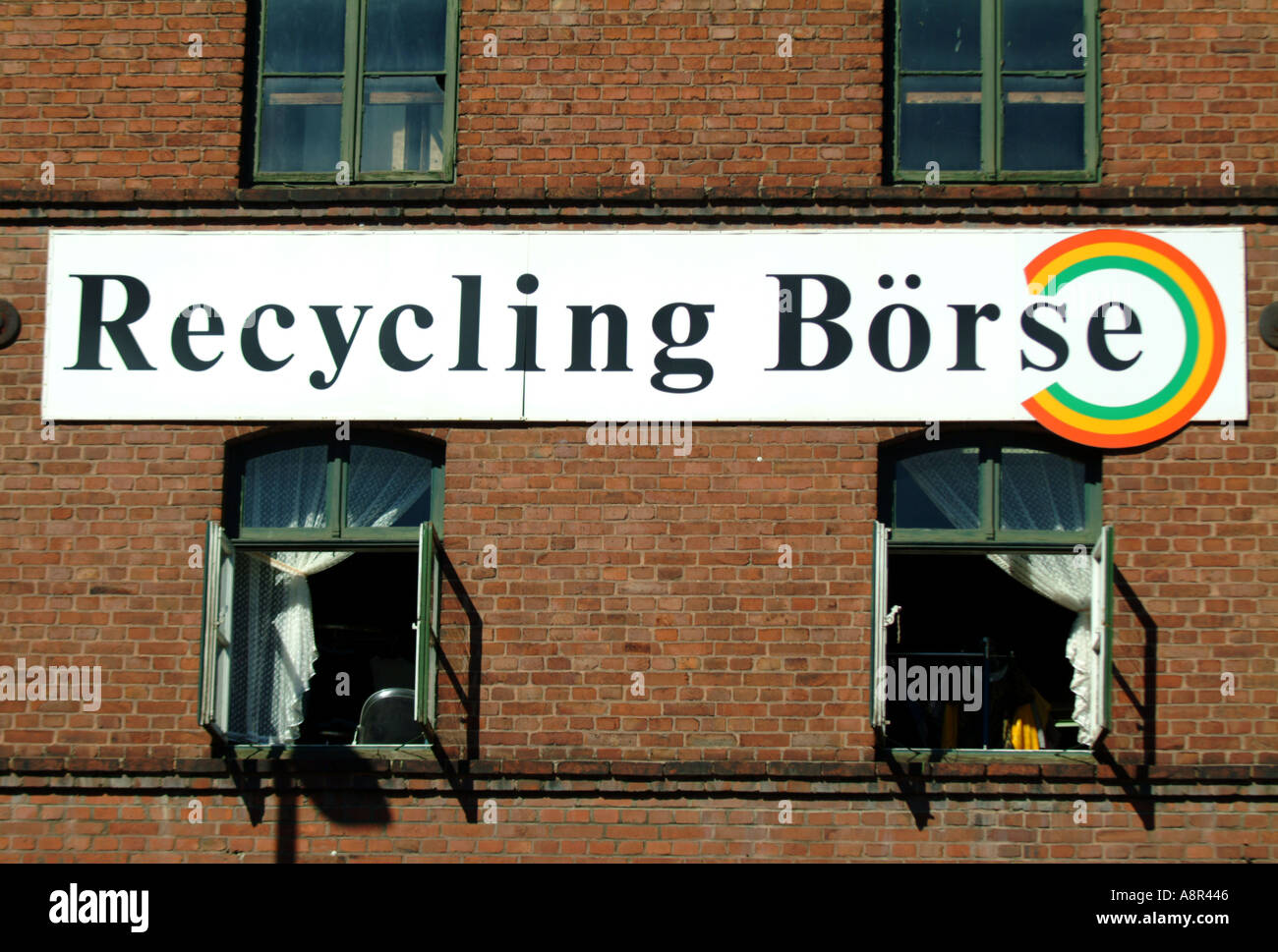 Recycling-Börse Stockfoto