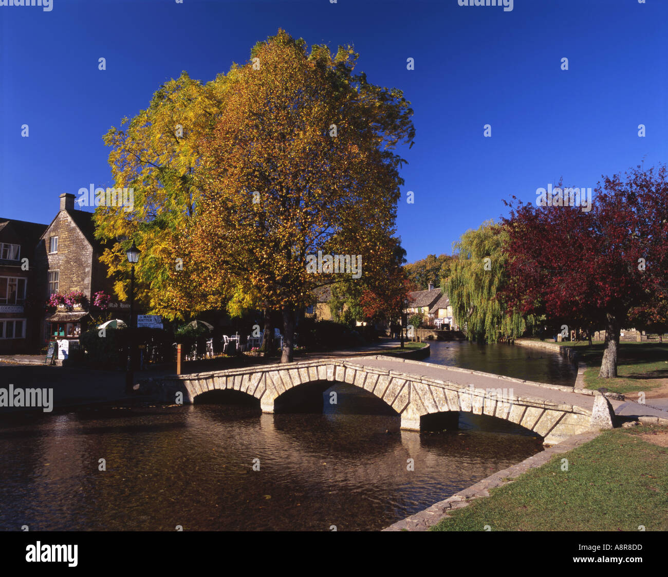 Bourton auf dem Wasser die Cotswolds Stockfoto