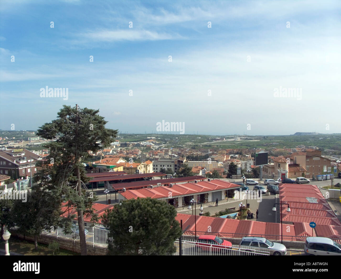 Landschaftsbild von San Giovanni Rotondo, Foggia, Apulien, Italien, Europa Stockfoto