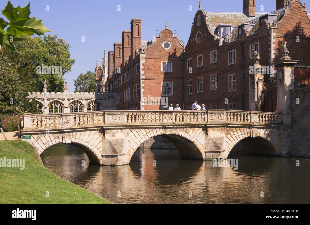 Die Cam und St. Johns College in Cambridge Stockfoto