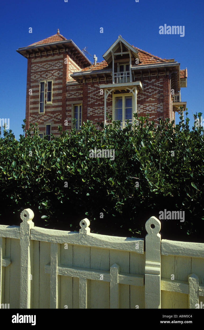 Alte Villa in Lacanau Océan Aquitaine Frankreich Stockfoto