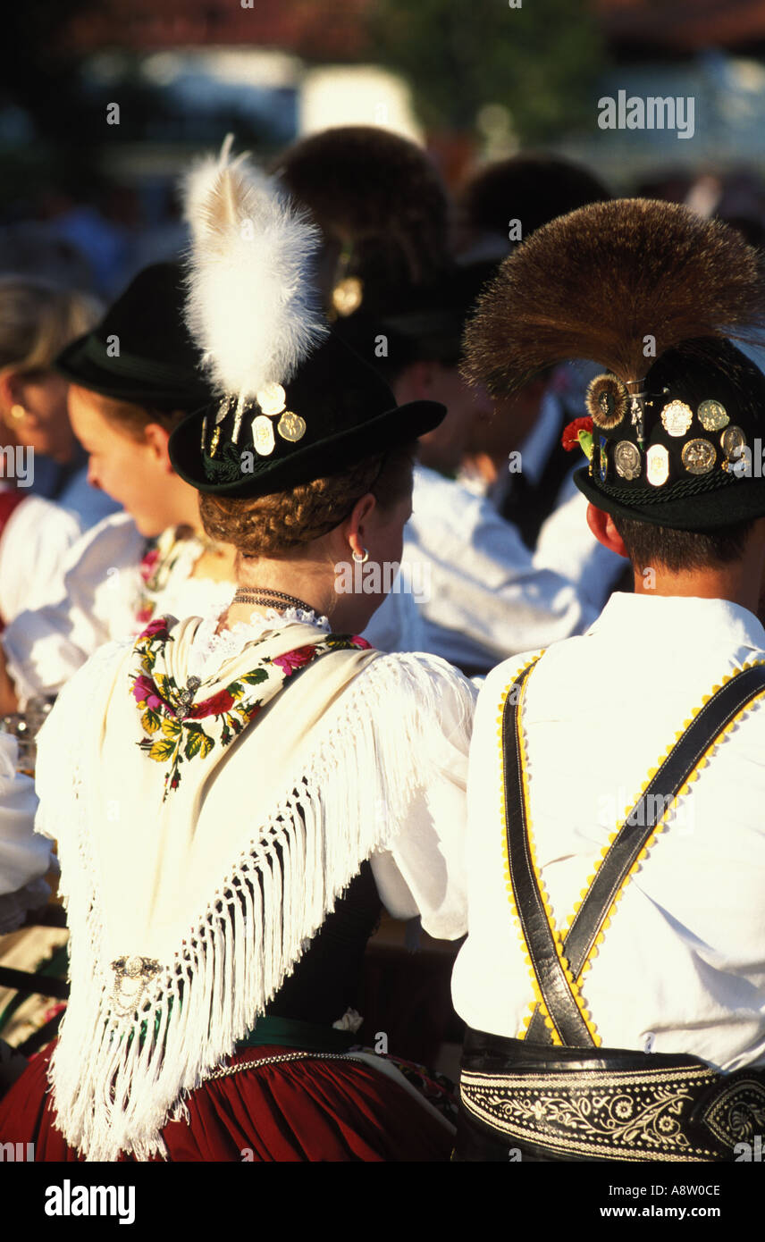Trachten bei einem Festival Reit Im Winkl Bayern Deutschland Stockfoto