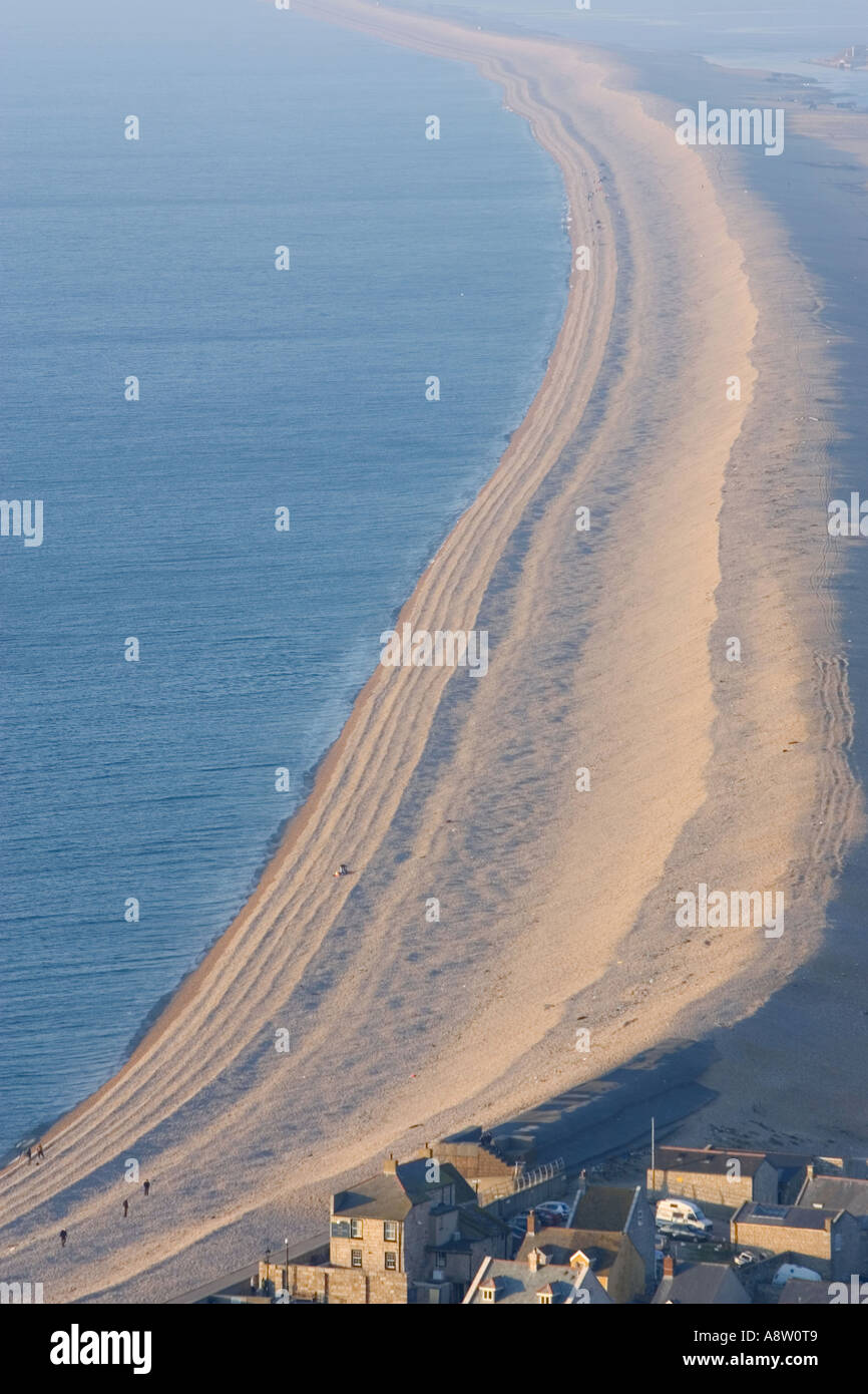 Die berühmten Chesil Beach in der Nähe von Portland in Weymouth Dorset Südengland Stockfoto