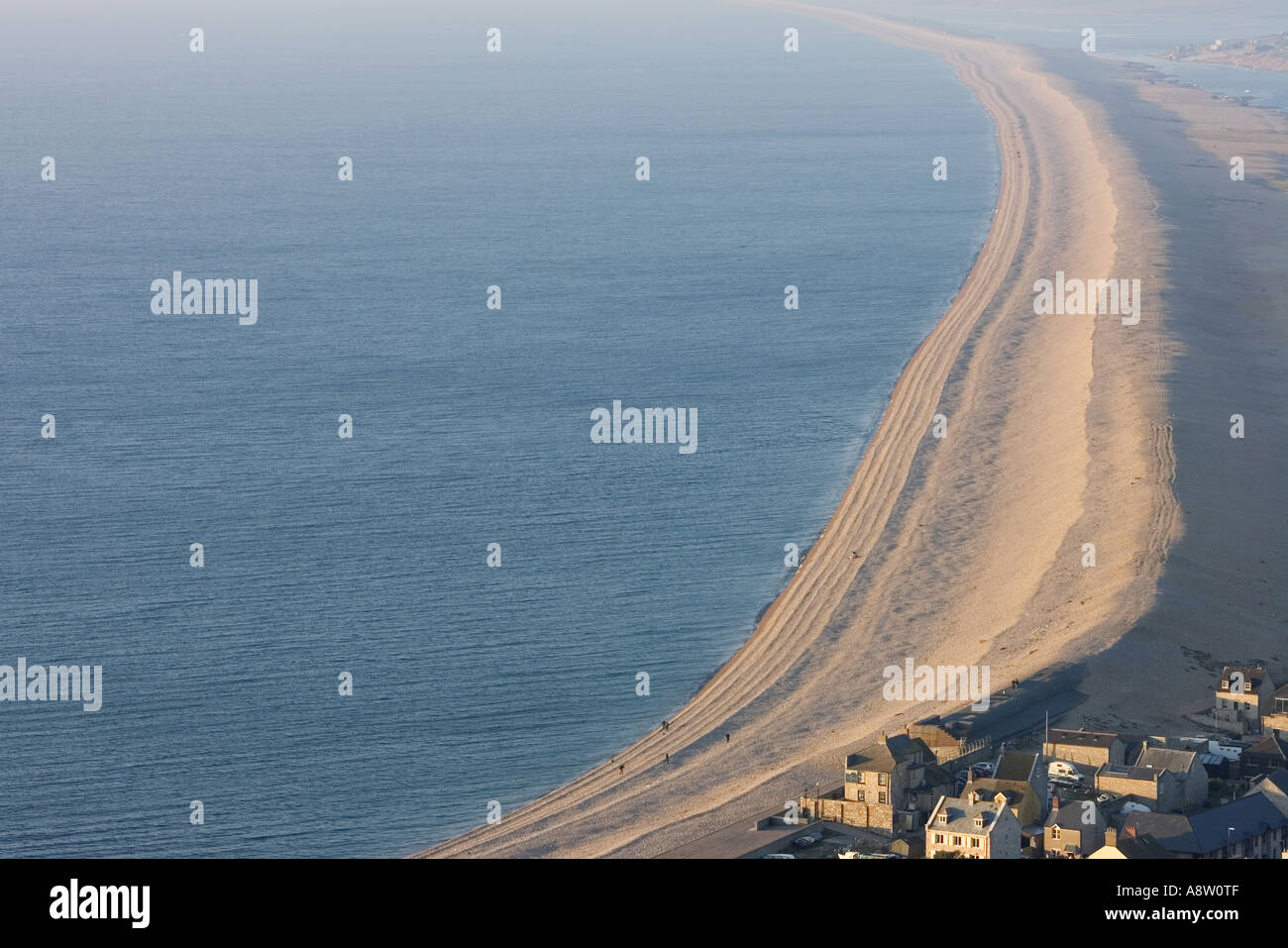 Die berühmten Chesil Beach in der Nähe von Portland in Weymouth Dorset Südengland Stockfoto
