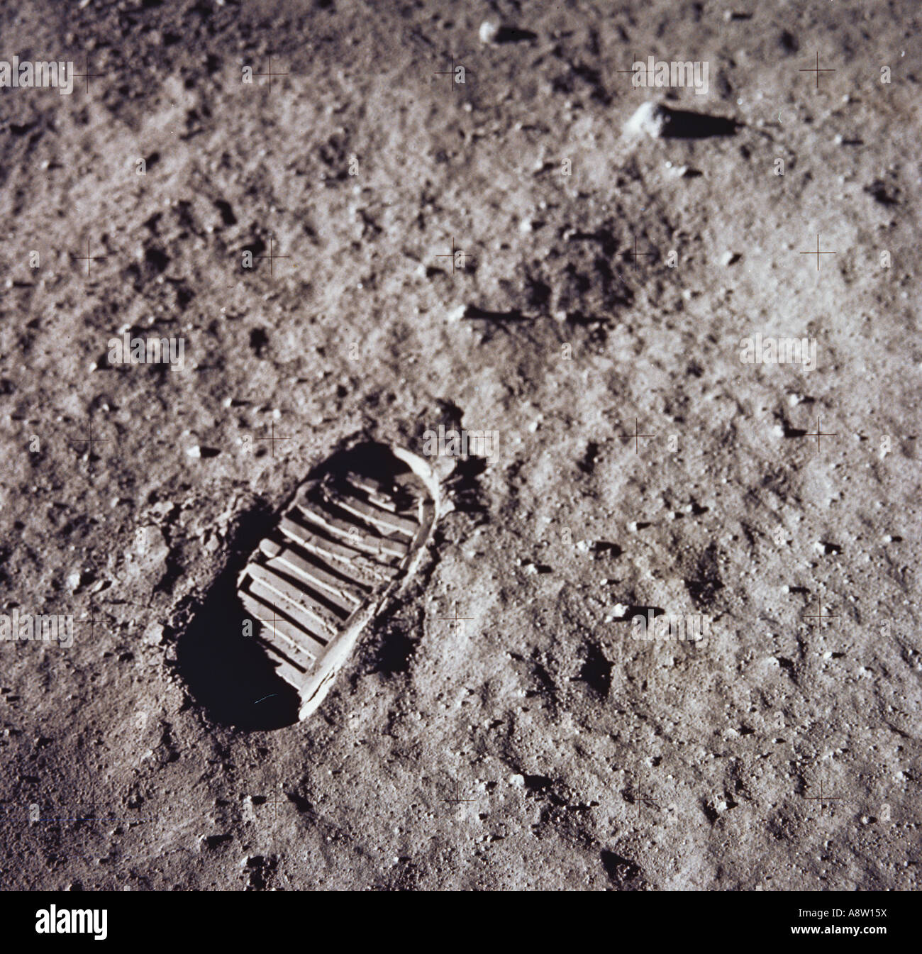 Footprint on the moon Fotos und Bildmaterial in hoher Auflösung Alamy