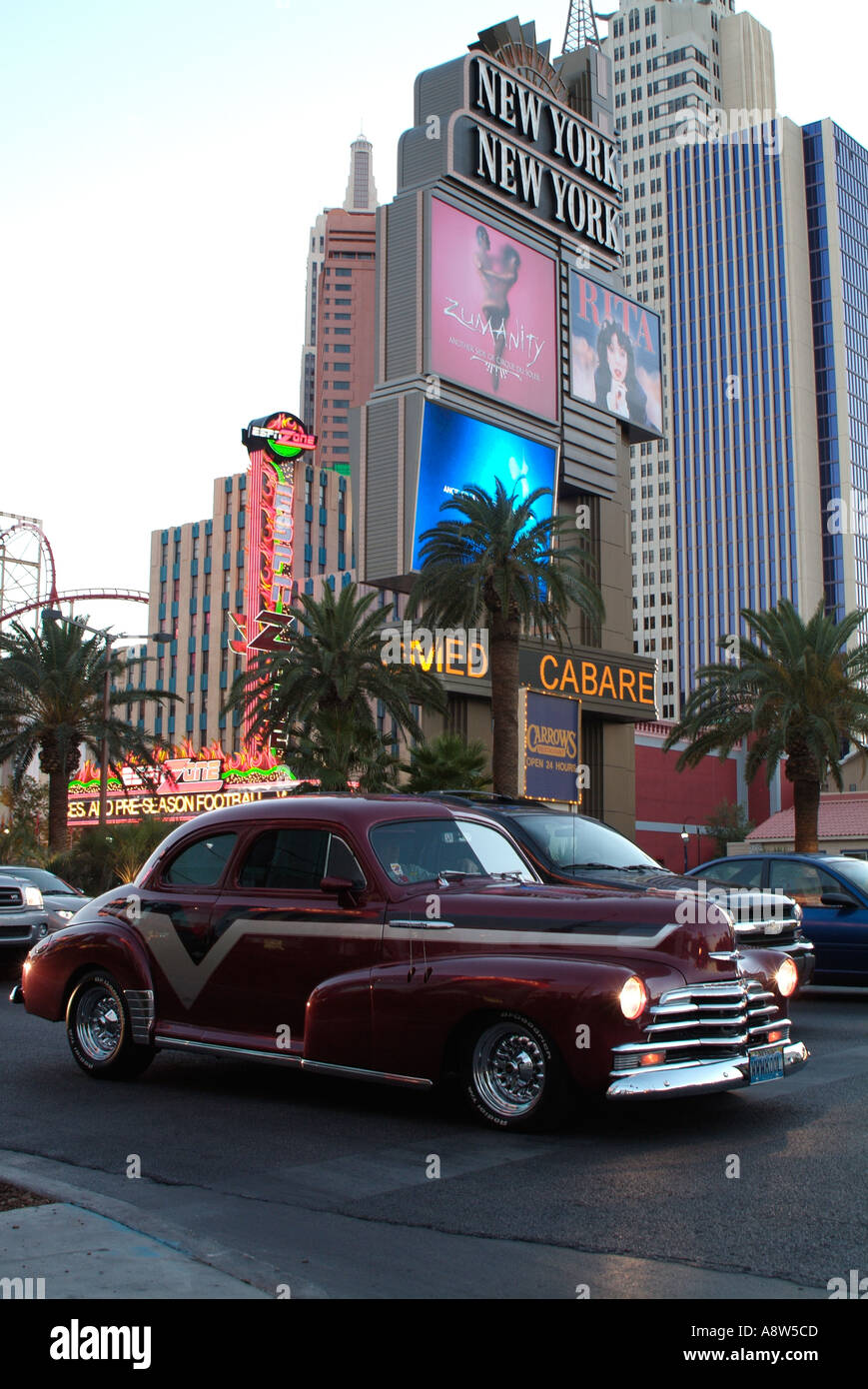 Schönes Custom Auto auf dem Strip in Las Vegas Stockfoto