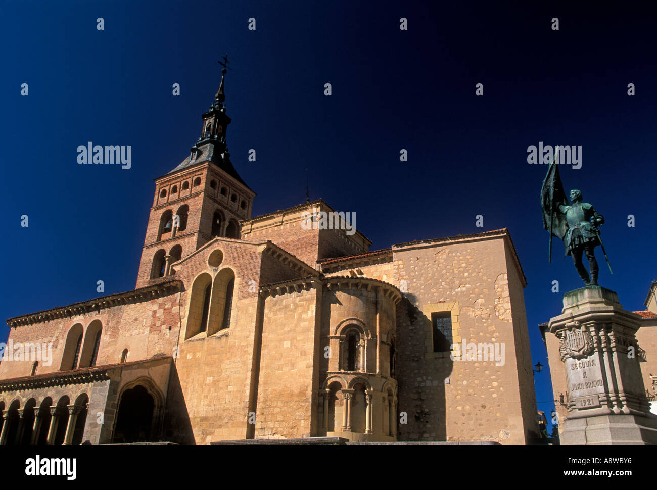 Iglesia de San Martin, San Martinskirche, Plaza de Medina del Campo, Segovia, Provinz Segovia, Kastilien und Leon, Spanien Stockfoto