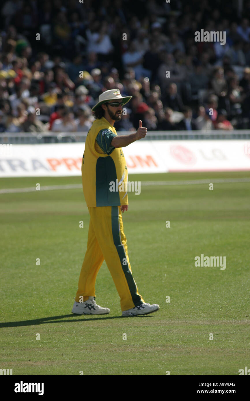 Jason Gillespie Australien V Neuseeland ICC Champions Trophy 16. September 2004 Stockfoto