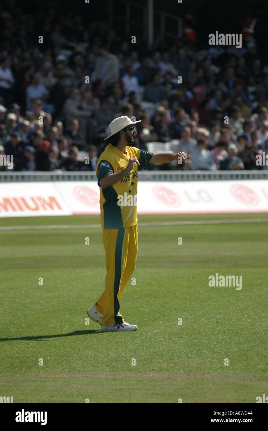 Jason Gillespie Australien V Neuseeland ICC Champions Trophy 16. September 2004 Stockfoto