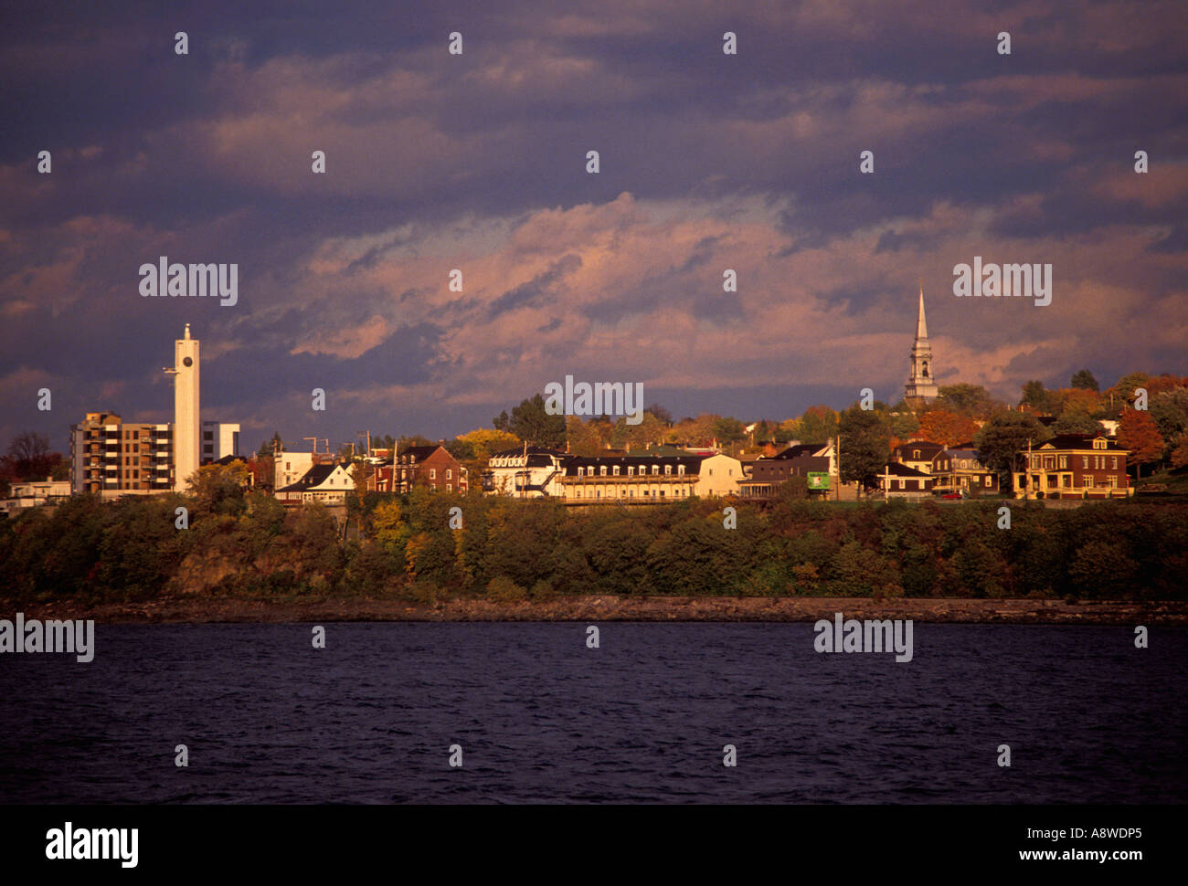 Saint Lawrence River, Stadt von Levis Lauzon, Provinz Quebec, Kanada Stockfoto