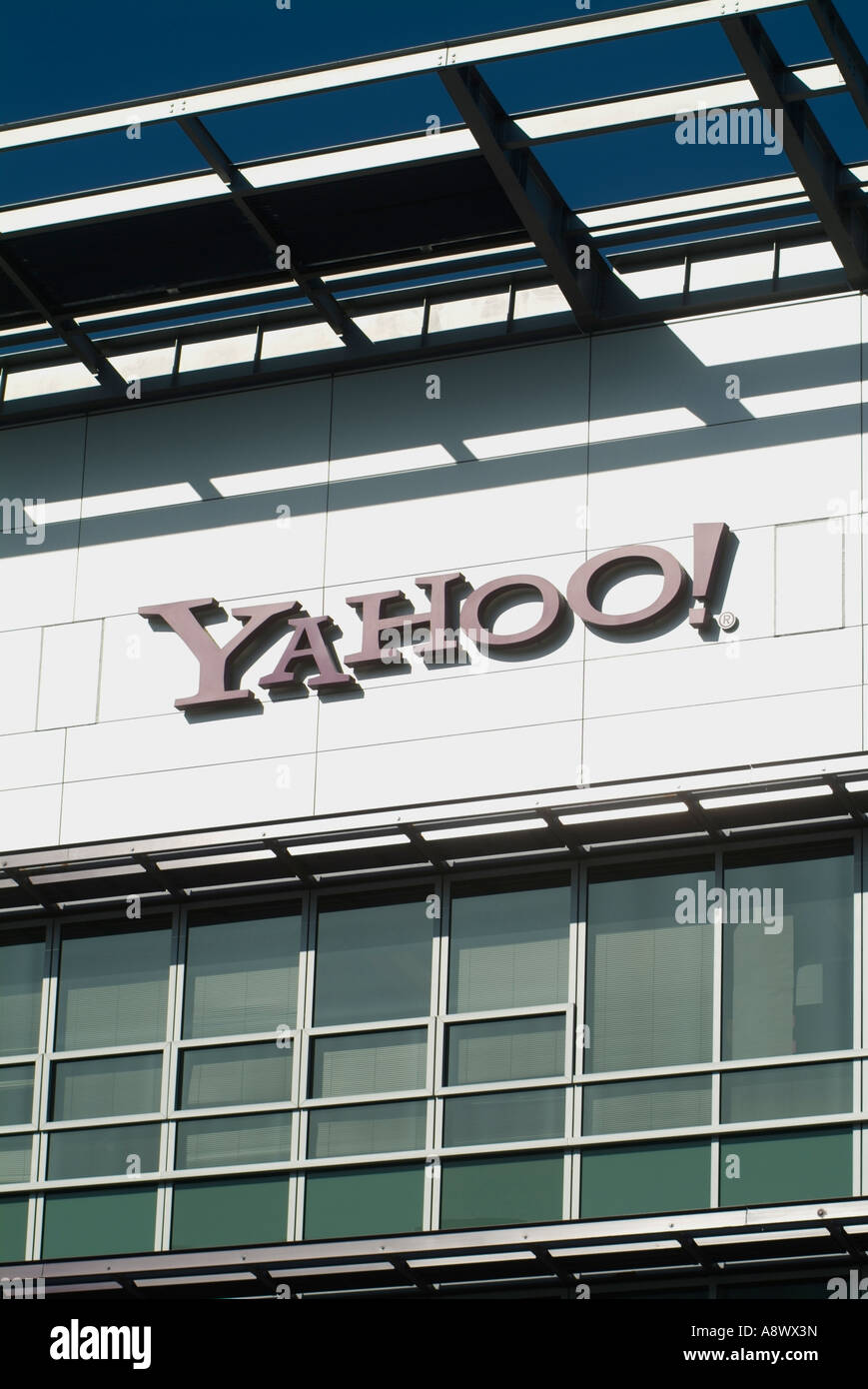 Hauptsitz für Gebäude für Yahoo Inc in Sunnyvale CA Foto von Chuck Nacke Stockfoto
