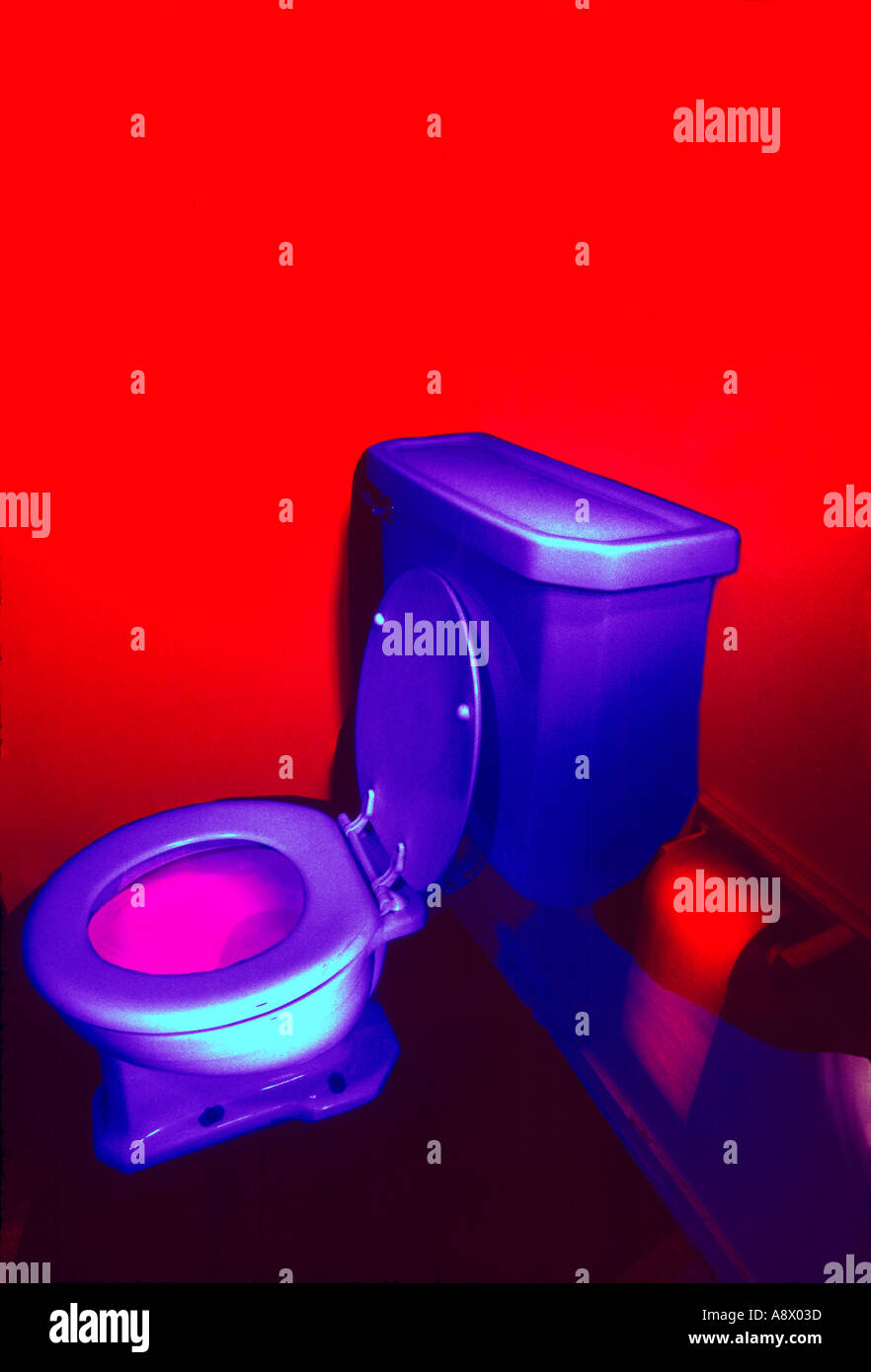 Nukleare Toilette Stockfoto