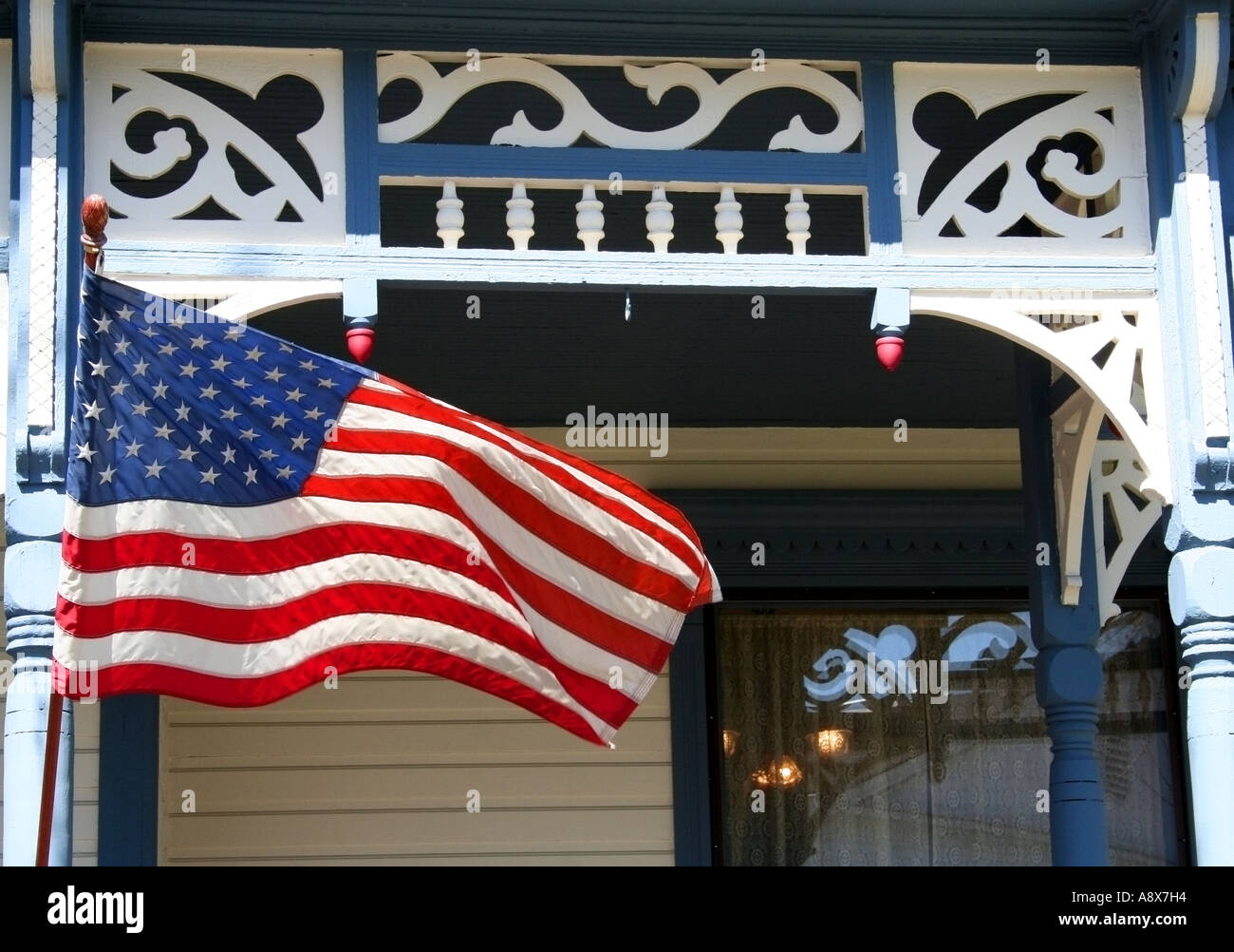 Amerikanische Flagge, Frankfort, Kentucky Stockfoto
