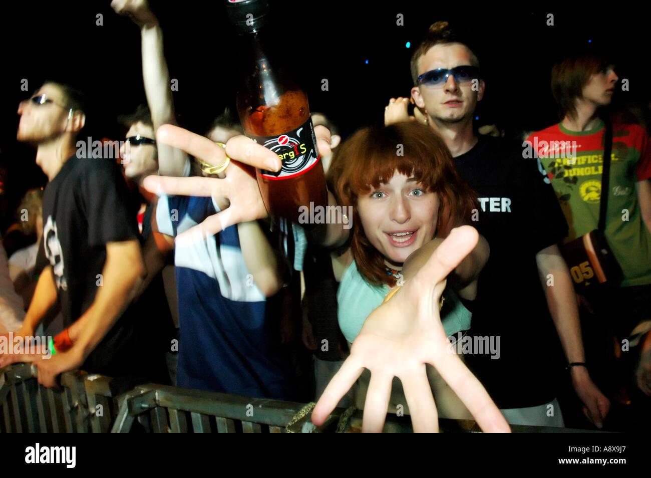 Besucher beim Exit Festival, Novi Sad, Serbien und Montenegro Stockfoto