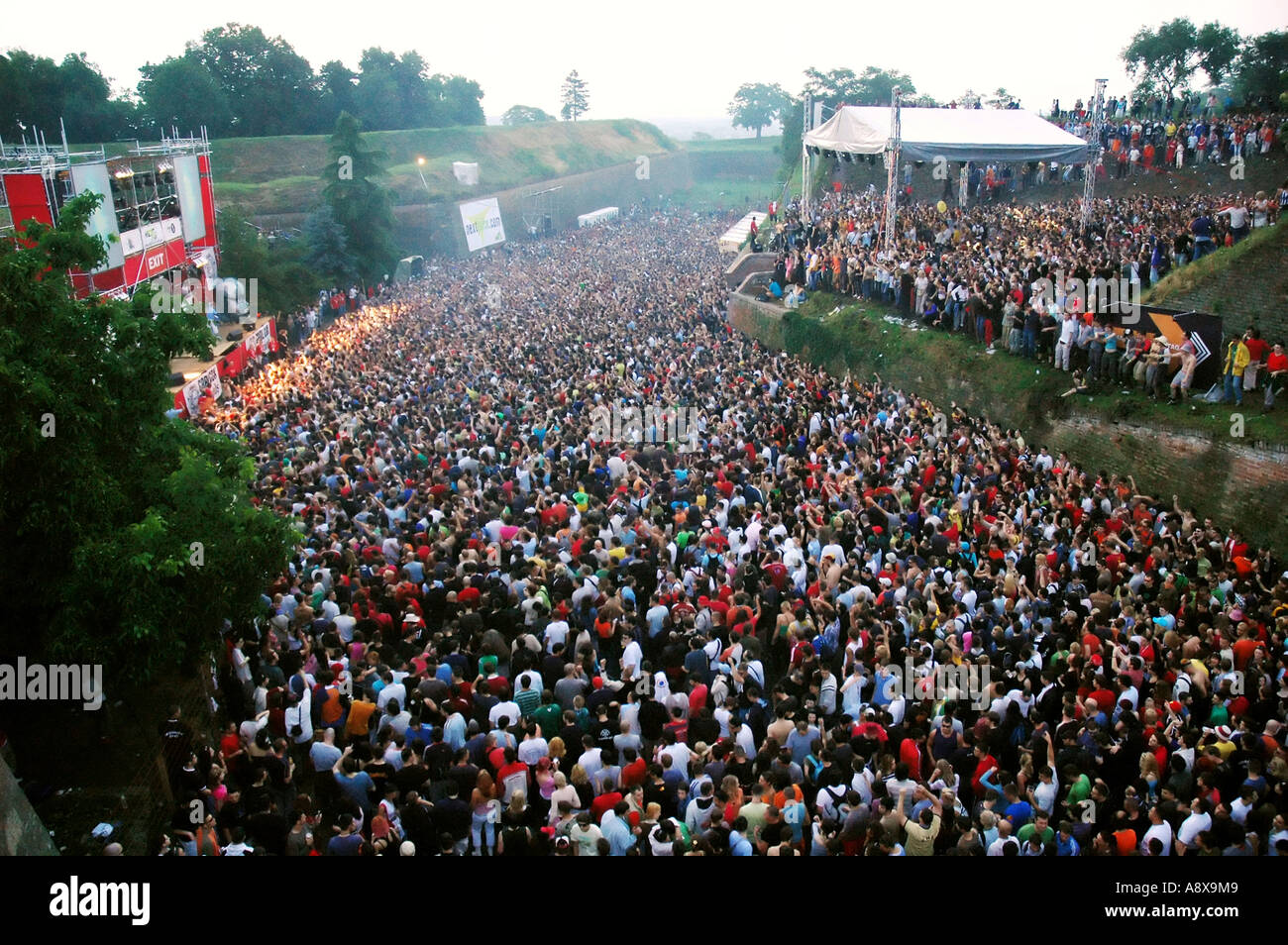 Carl Cox Leistung Tanz Arena at Exit-Festival, Novi Sad, Serbien und Montenegro Stockfoto