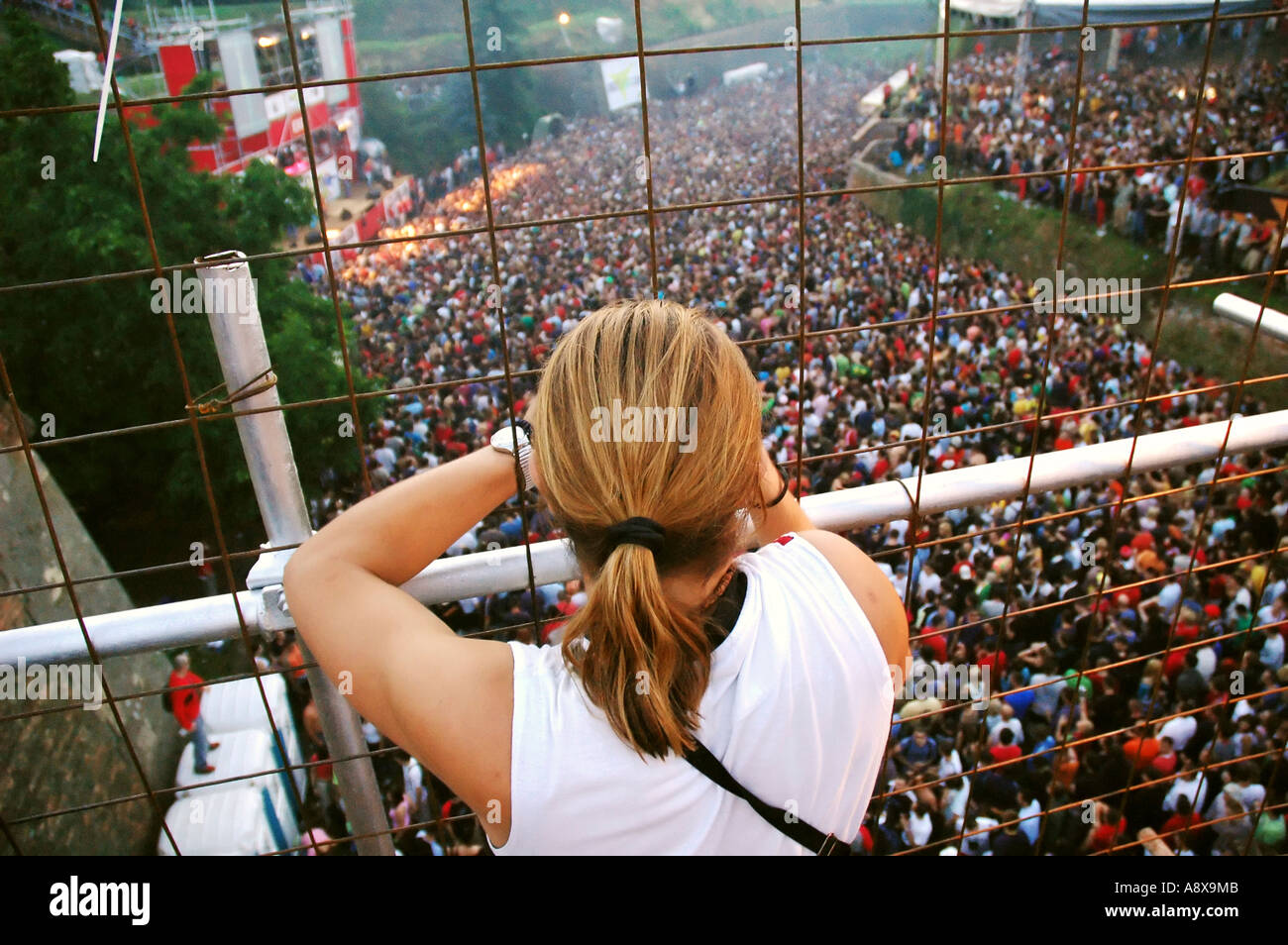 Tanz Arena beim Exit Festival, Novi Sad, Serbien und Montenegro Stockfoto