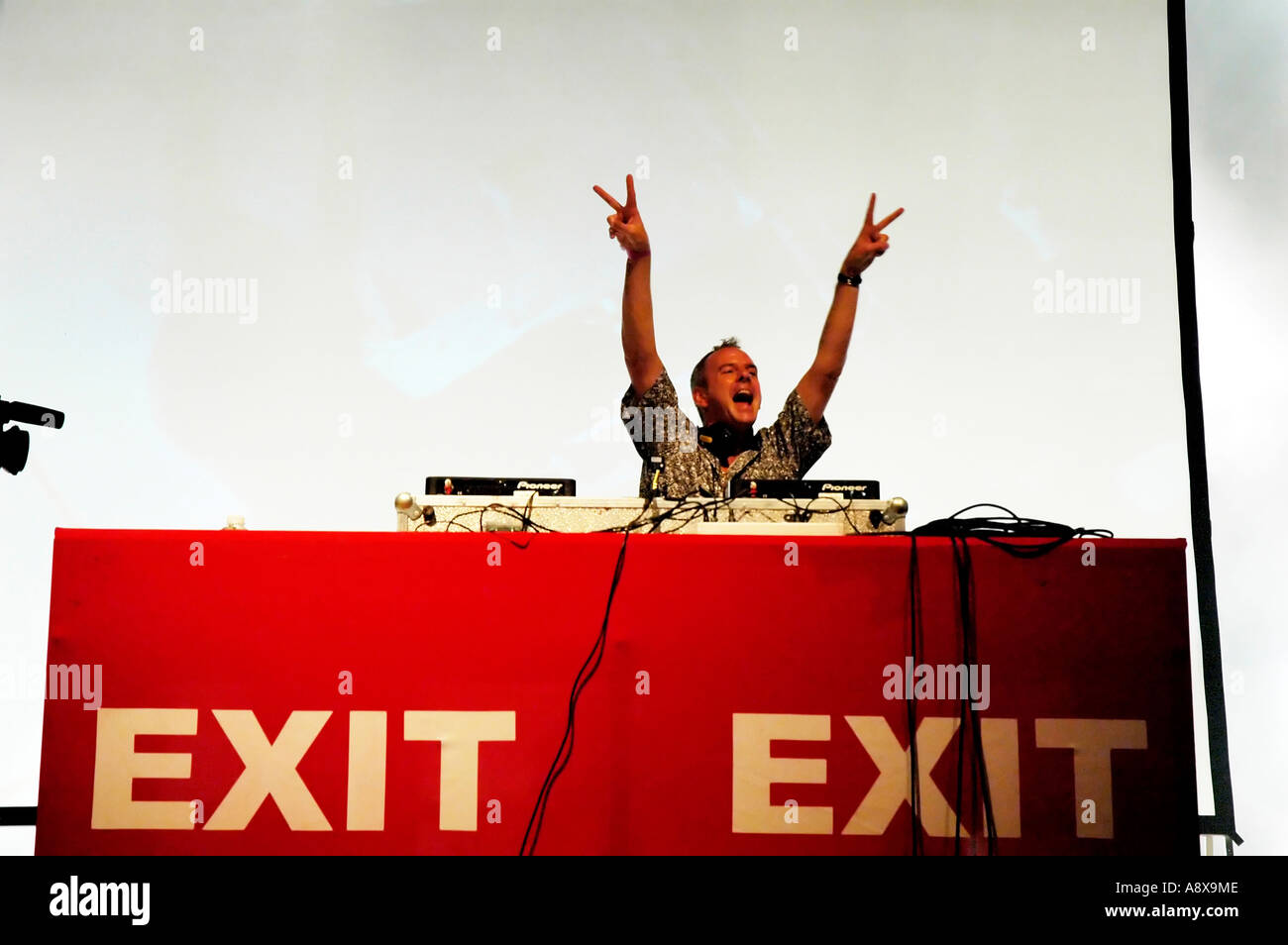 Fatboy slim im Exit-Festival, Novi Sad, Serbien und Montenegro Stockfoto