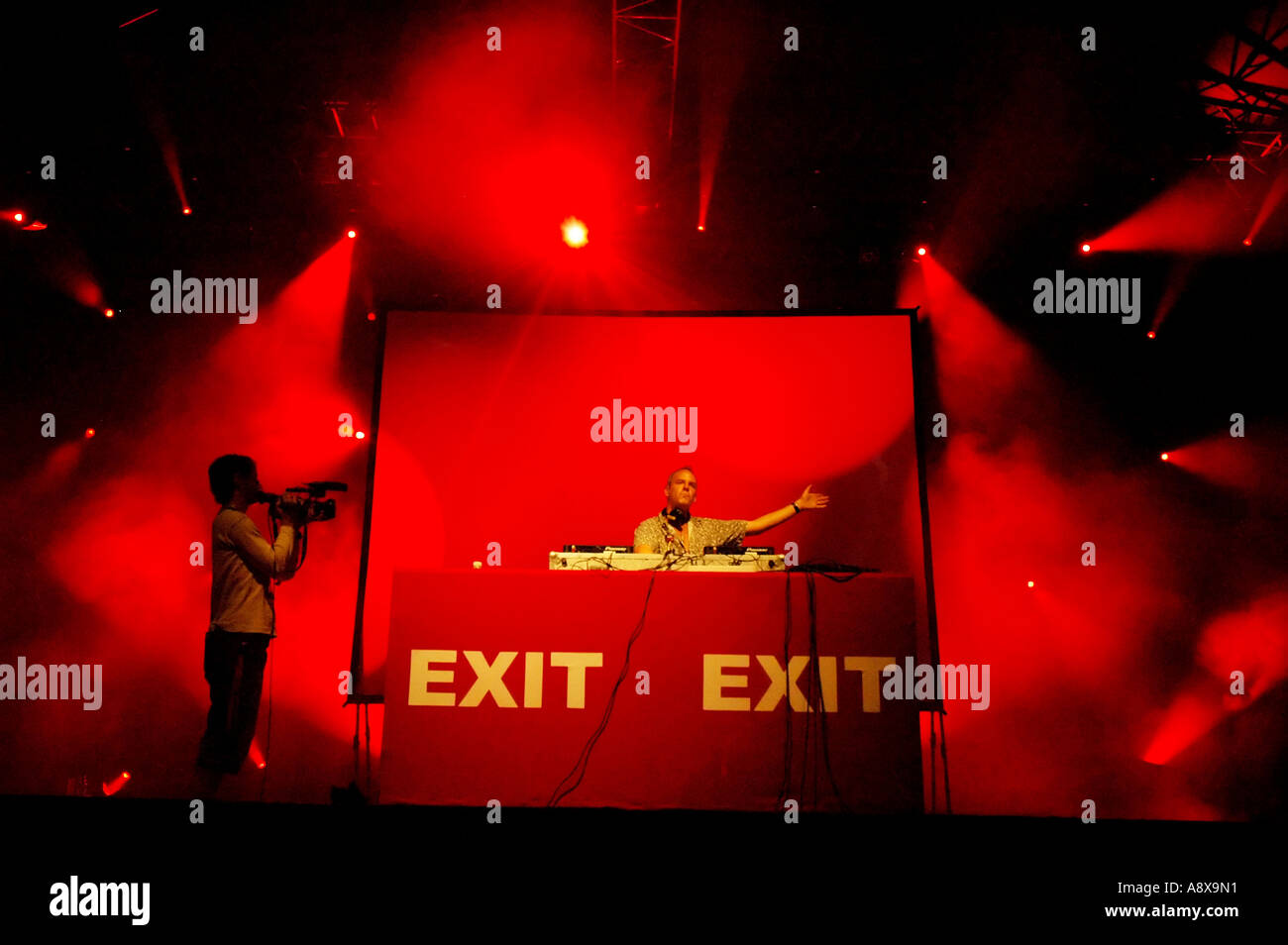 Fatboy slim im Exit-Festival, Novi Sad, Serbien und Montenegro Stockfoto