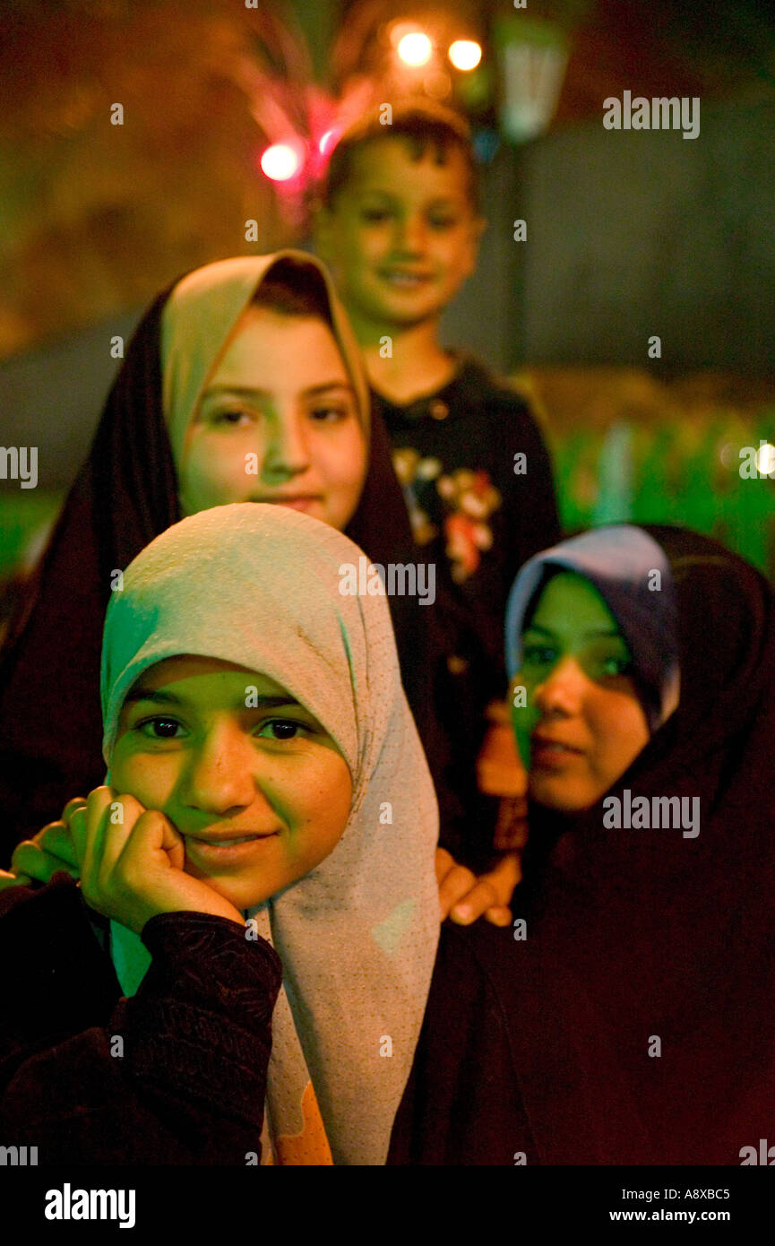 Kinder auf Ashura s Eva Kerbala 01 03 04 Stockfoto