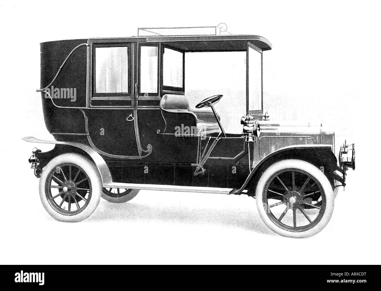 WEIß 30 HORSE POWER DAMPFWAGEN Stockfoto