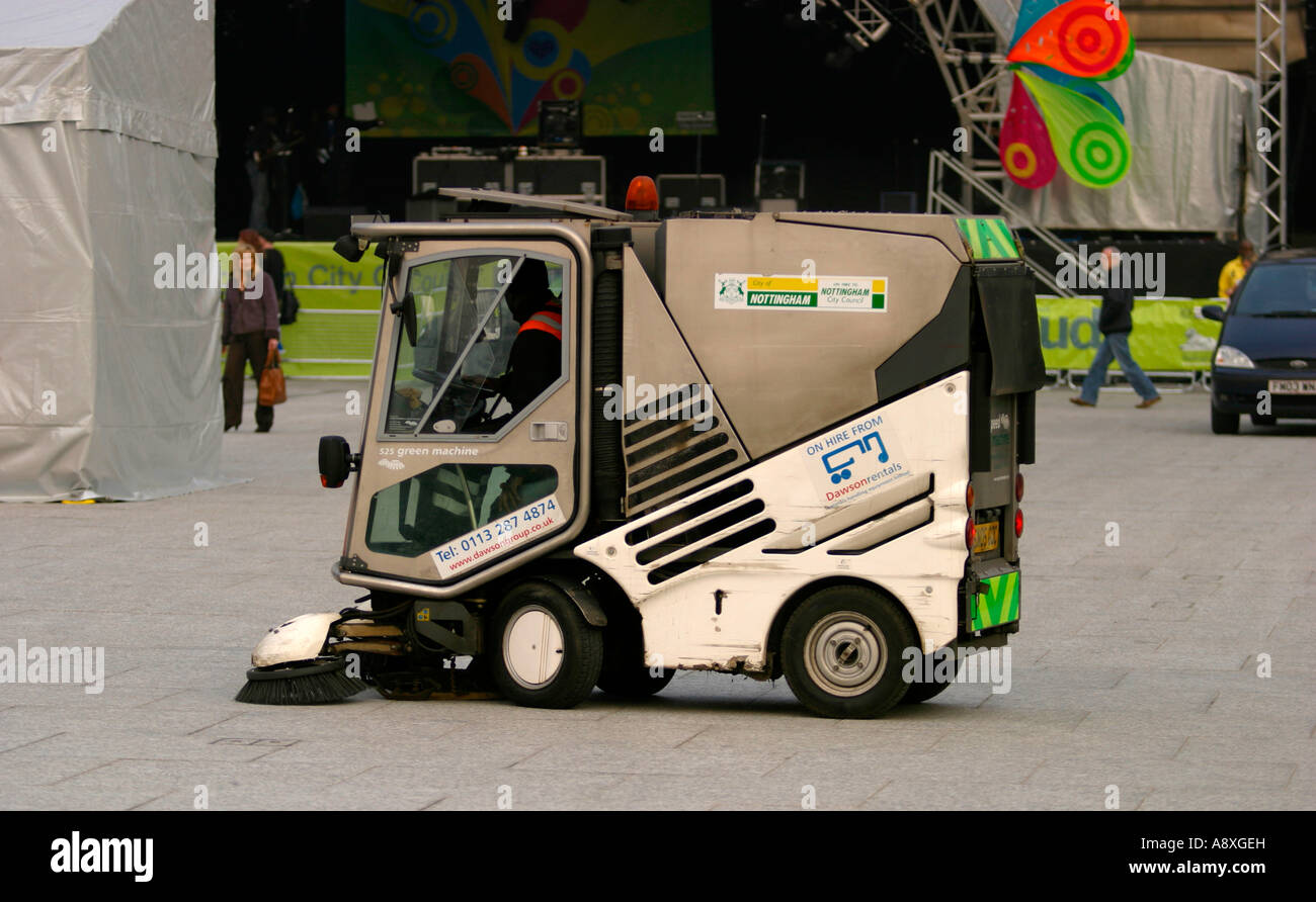 525 angewendet Hochgeschwindigkeits-Green Machine in Nottingham New Market Square Stockfoto