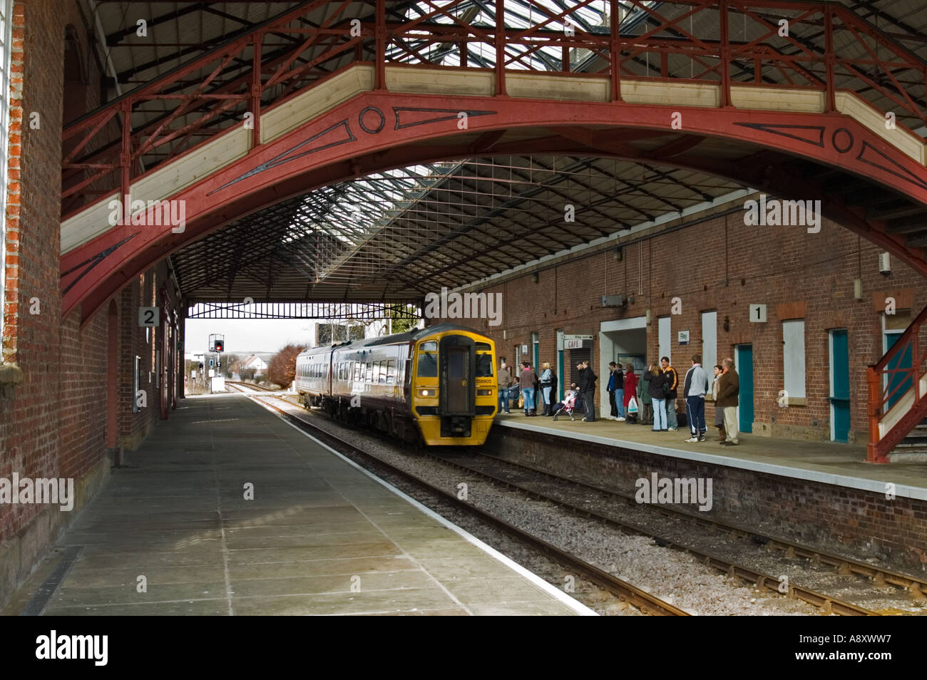 Filey Railway Station North Yorkshire England Stockfoto