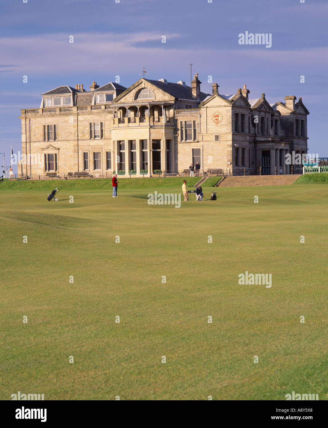 Der Royal and Ancient Golfclub St. Andrews, Fife, Schottland. Gegründet im Jahre 1754 Stockfoto