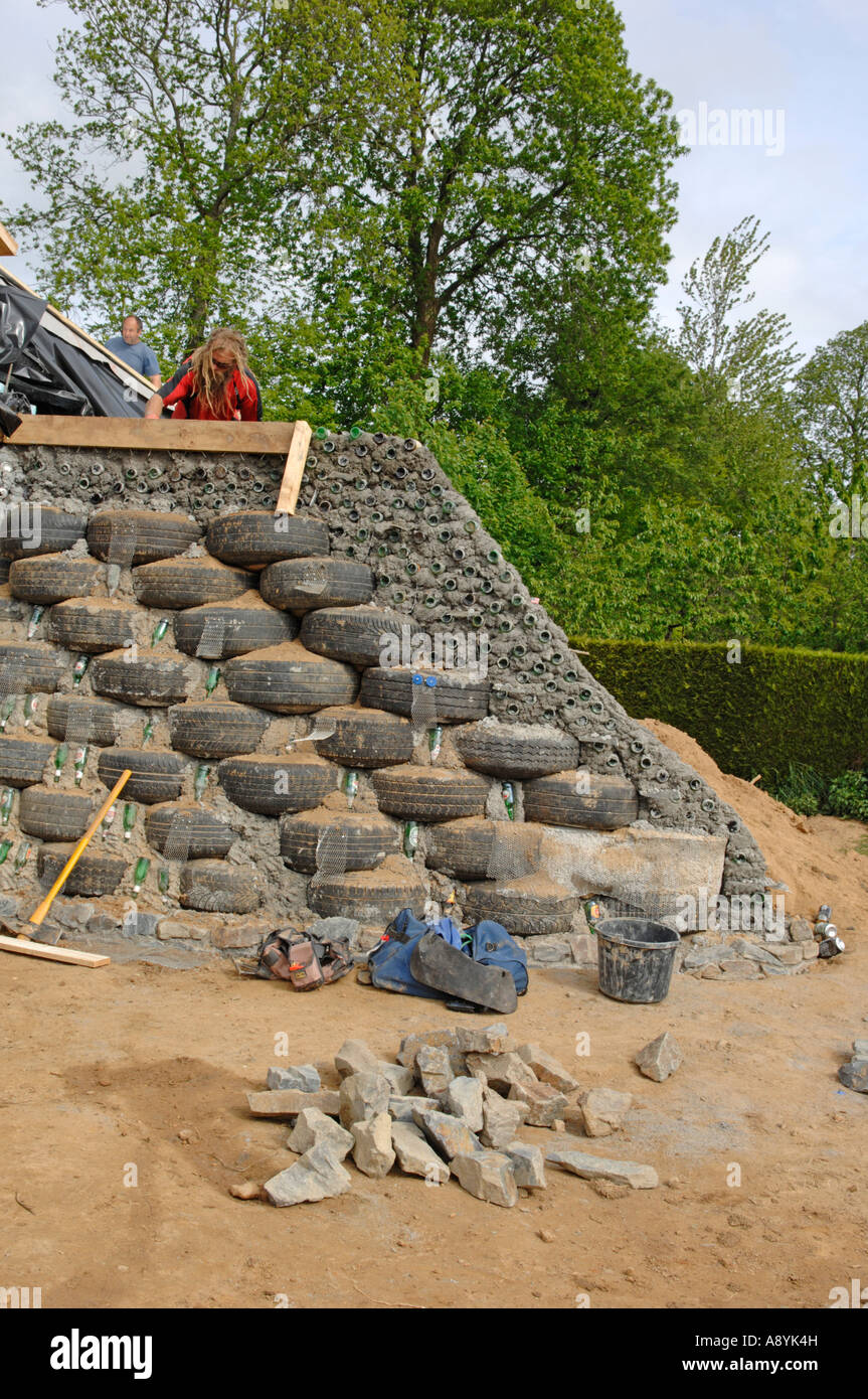  Earthship  Haus am Ger  Manche 50 Frankreich Stockfoto Bild 