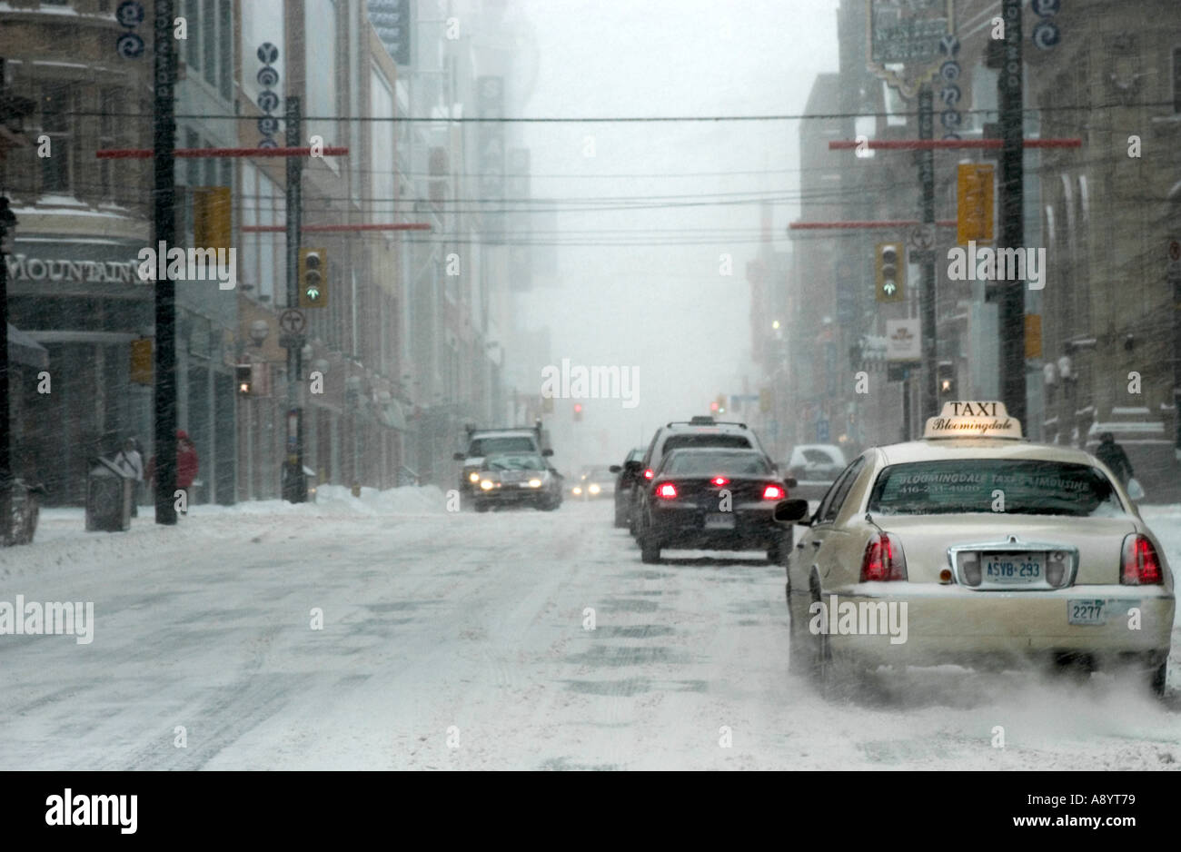 Winter driving Stockfoto