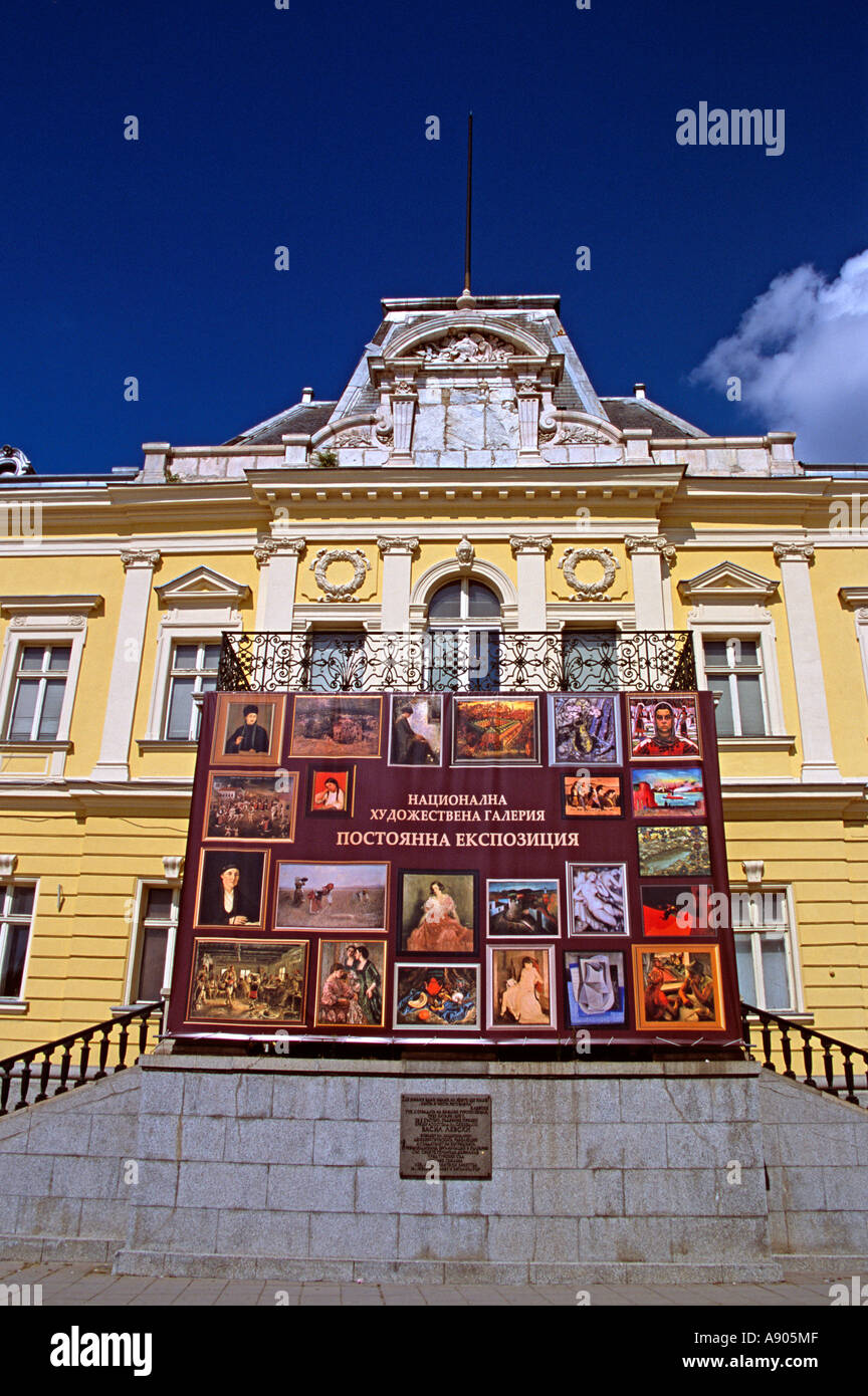 National Art Gallery und das Völkerkundemuseum, ehemaligen Königspalast, Sofia, Bulgarien Stockfoto