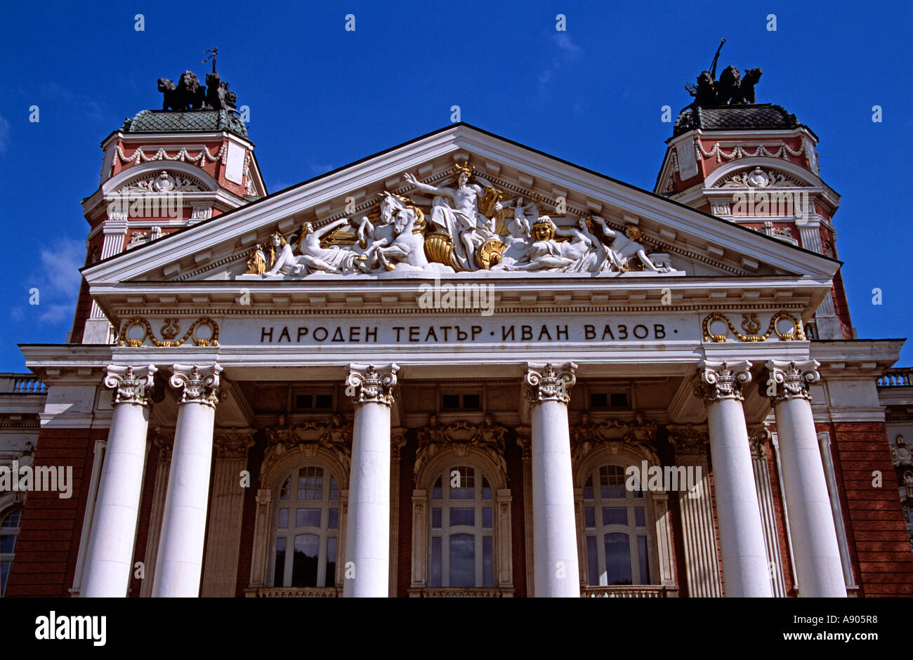 Ivan Vazov National Theatre, Sofia, Bulgarien Stockfoto