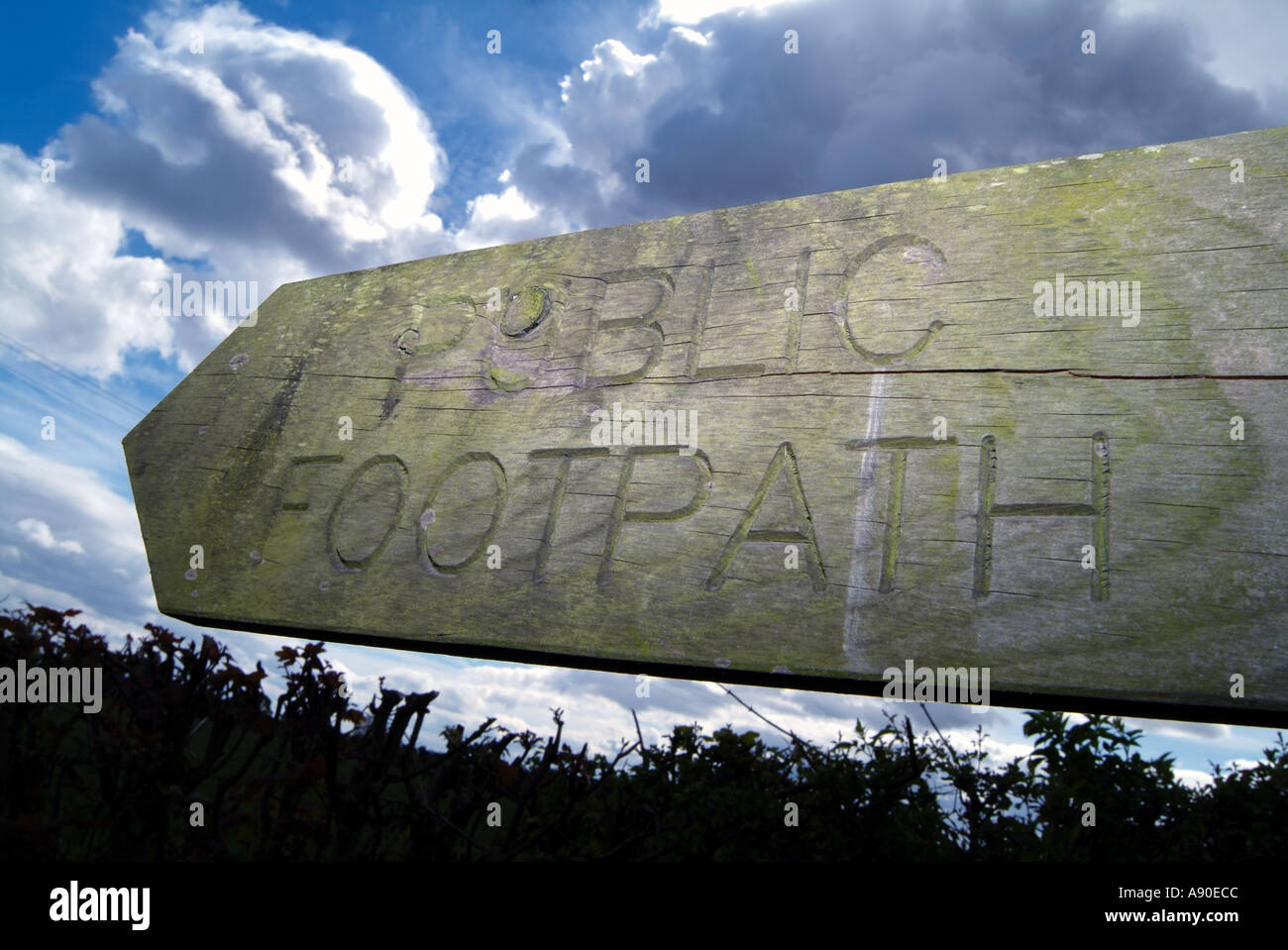öffentlichen Fußweg ramble Rambler Recht roaming zu Fuß laufen herumlaufen Stockfoto