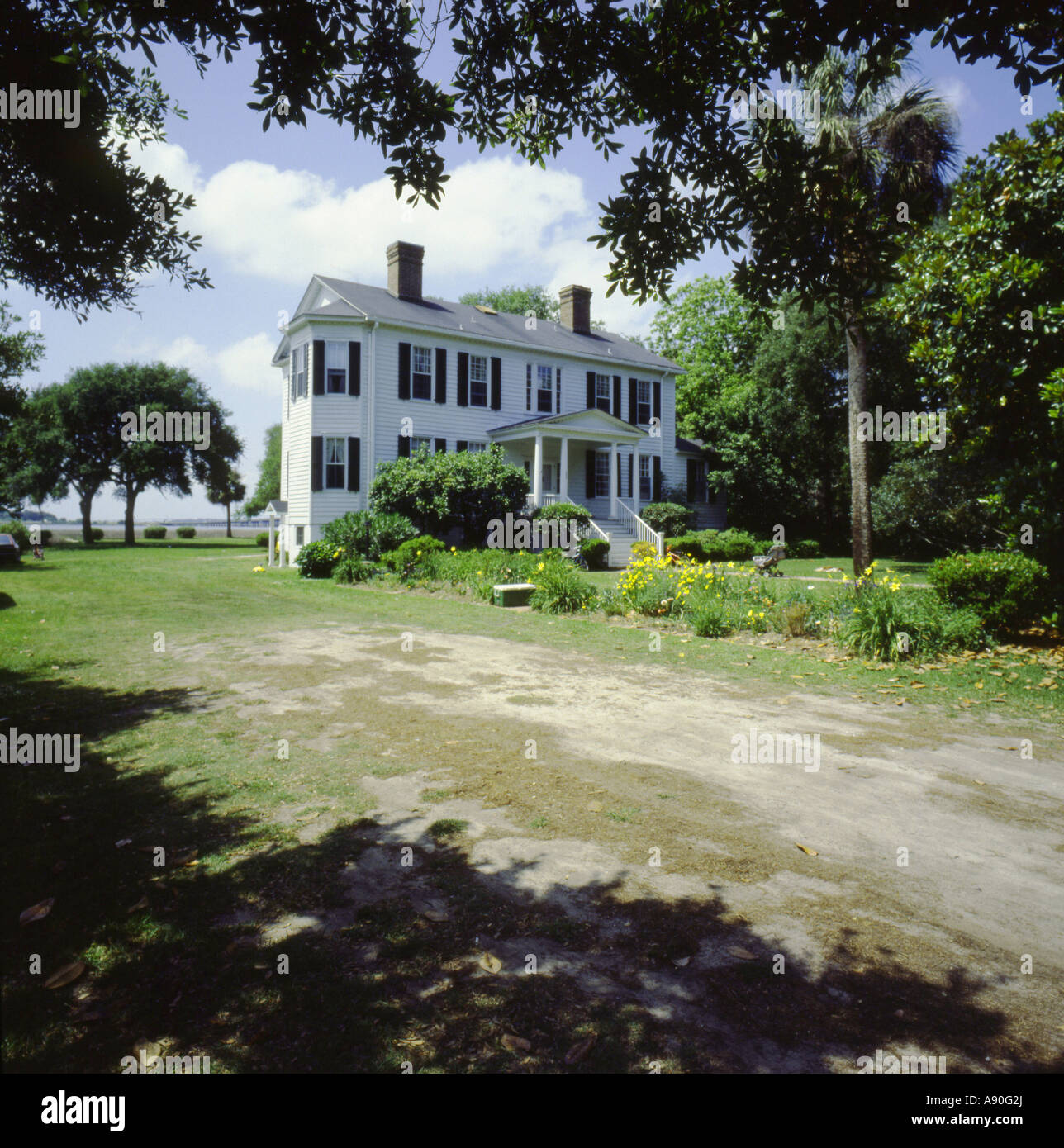 William Fripp Haus c.1830 in Beaufort, South Carolina, USA Stockfoto