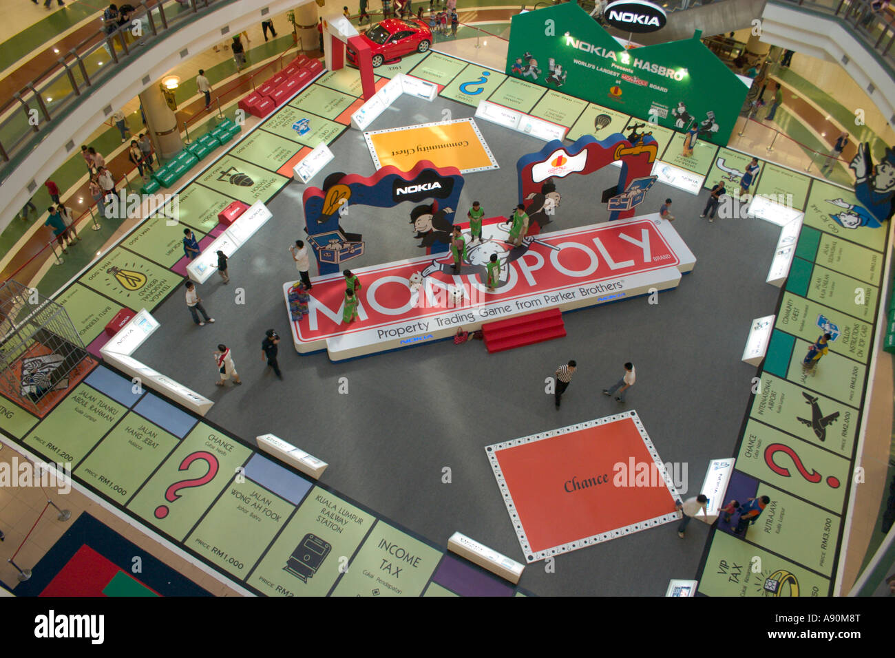 riesige lebensgroße Monopol board Stockfoto