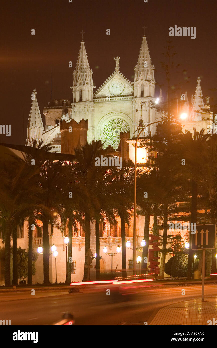 Spanien Mallorca Kathedral dawn Stockfoto